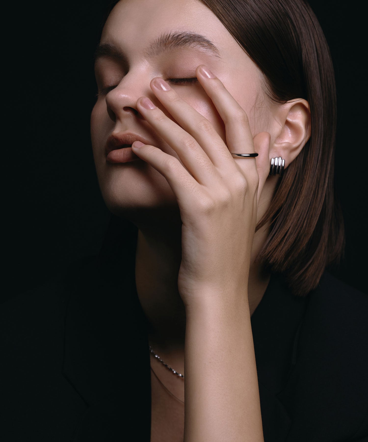 [シルバー]ラウンドプレーンリング