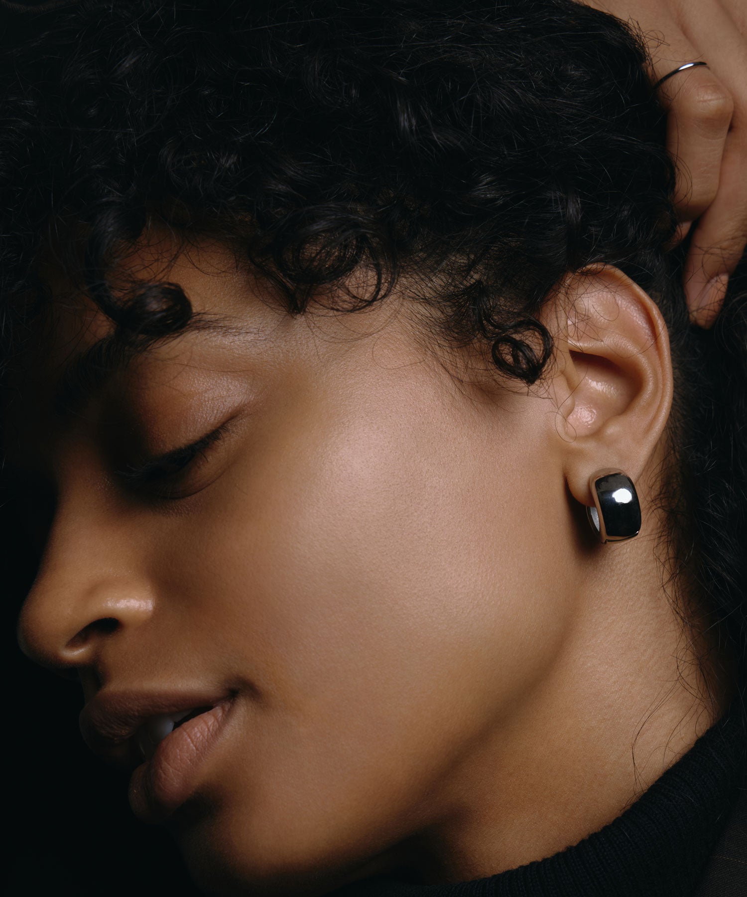 [Silver] Round Clip Earring