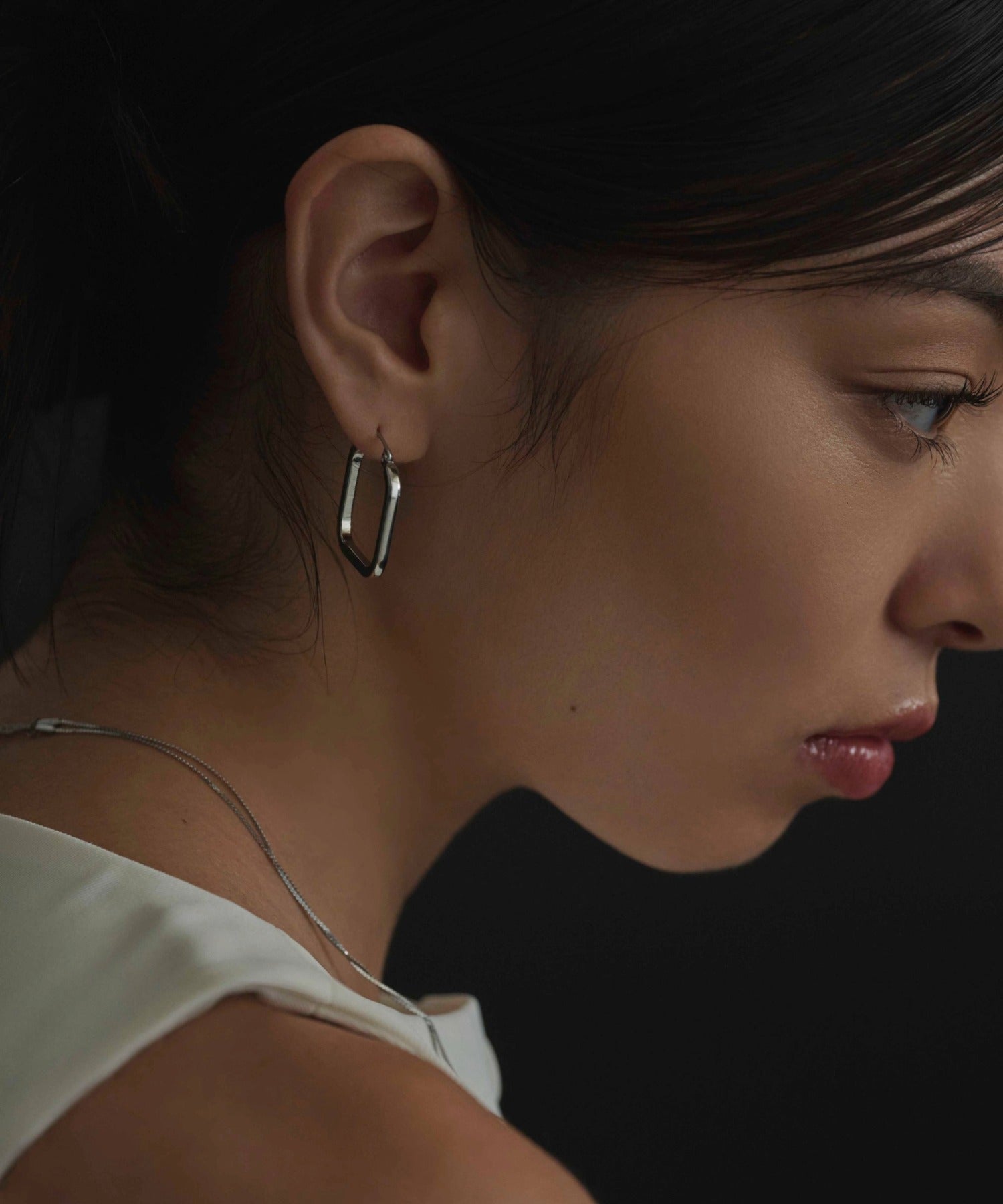 シルバー　クオードピアス　金属アレルギー対応　サージカルステンレス
