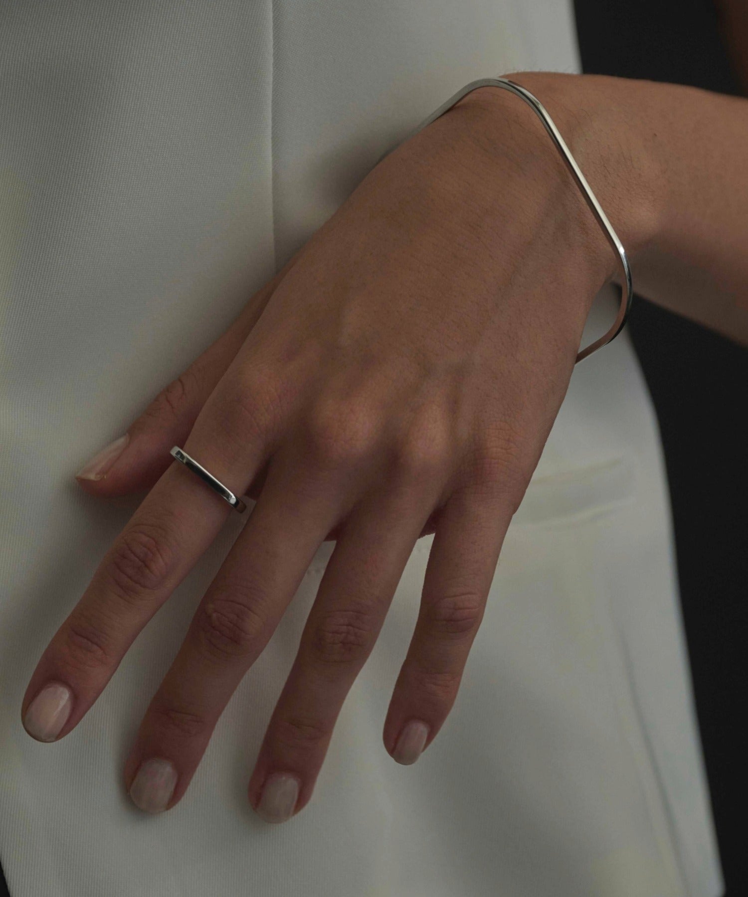 シルバー　クオードリング　金属アレルギー対応　サージカルステンレス
