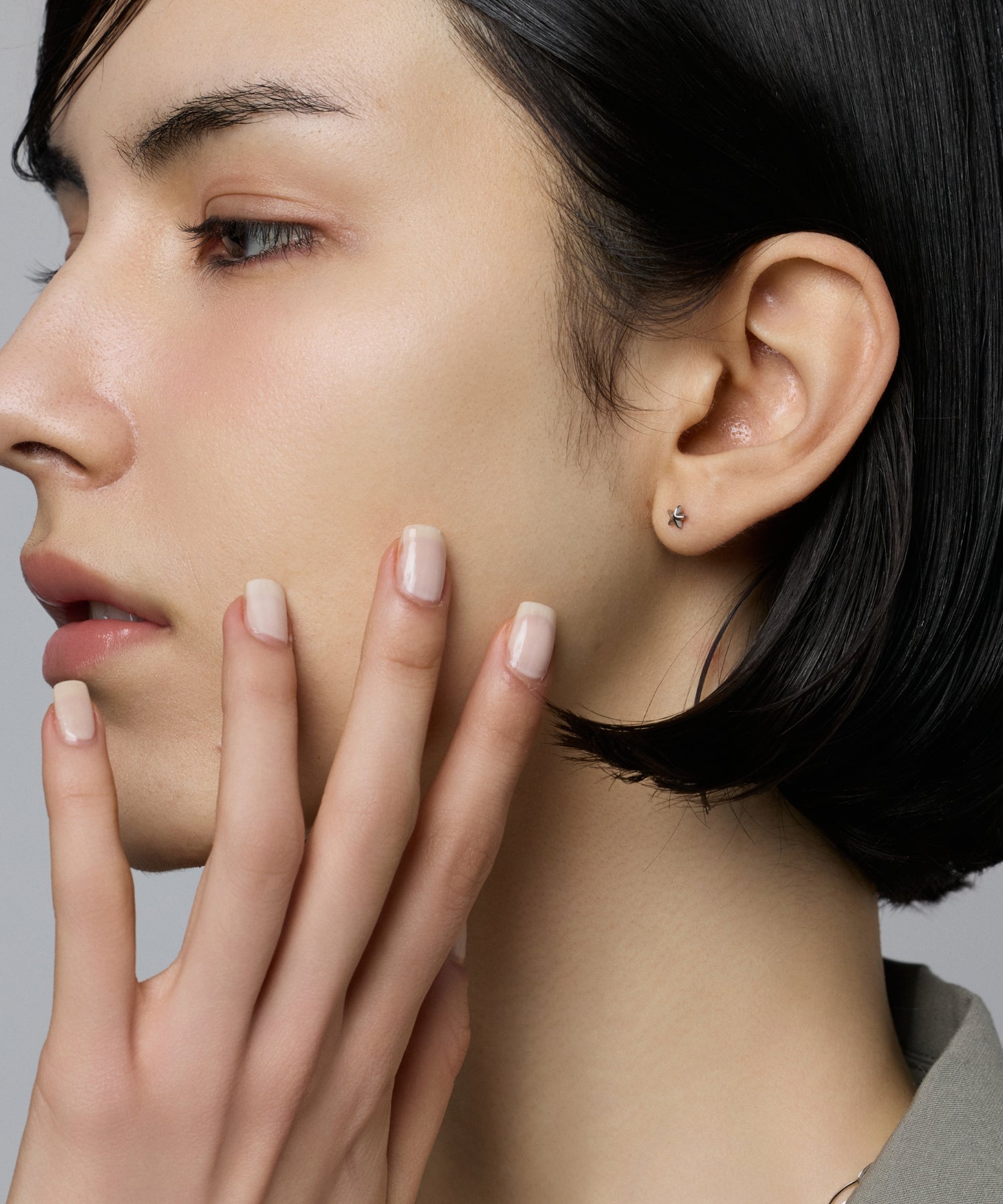 シルバー　ティンカースターピアス　金属アレルギー対応　サージカルステンレス
