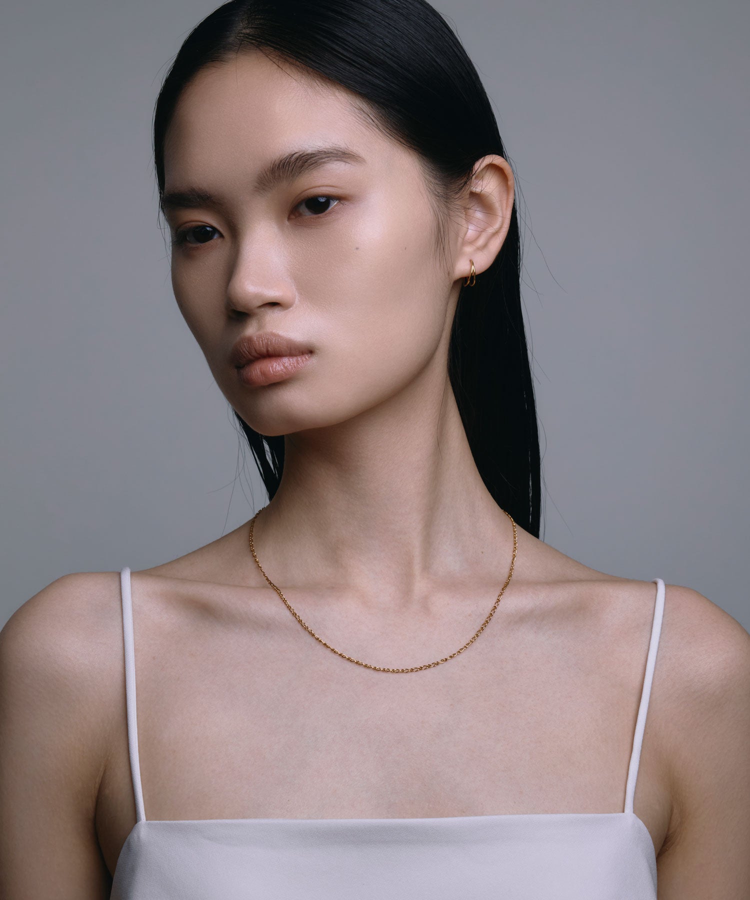 【展覽產品（預定三月底出貨】[金色] 無縫雙圈耳環