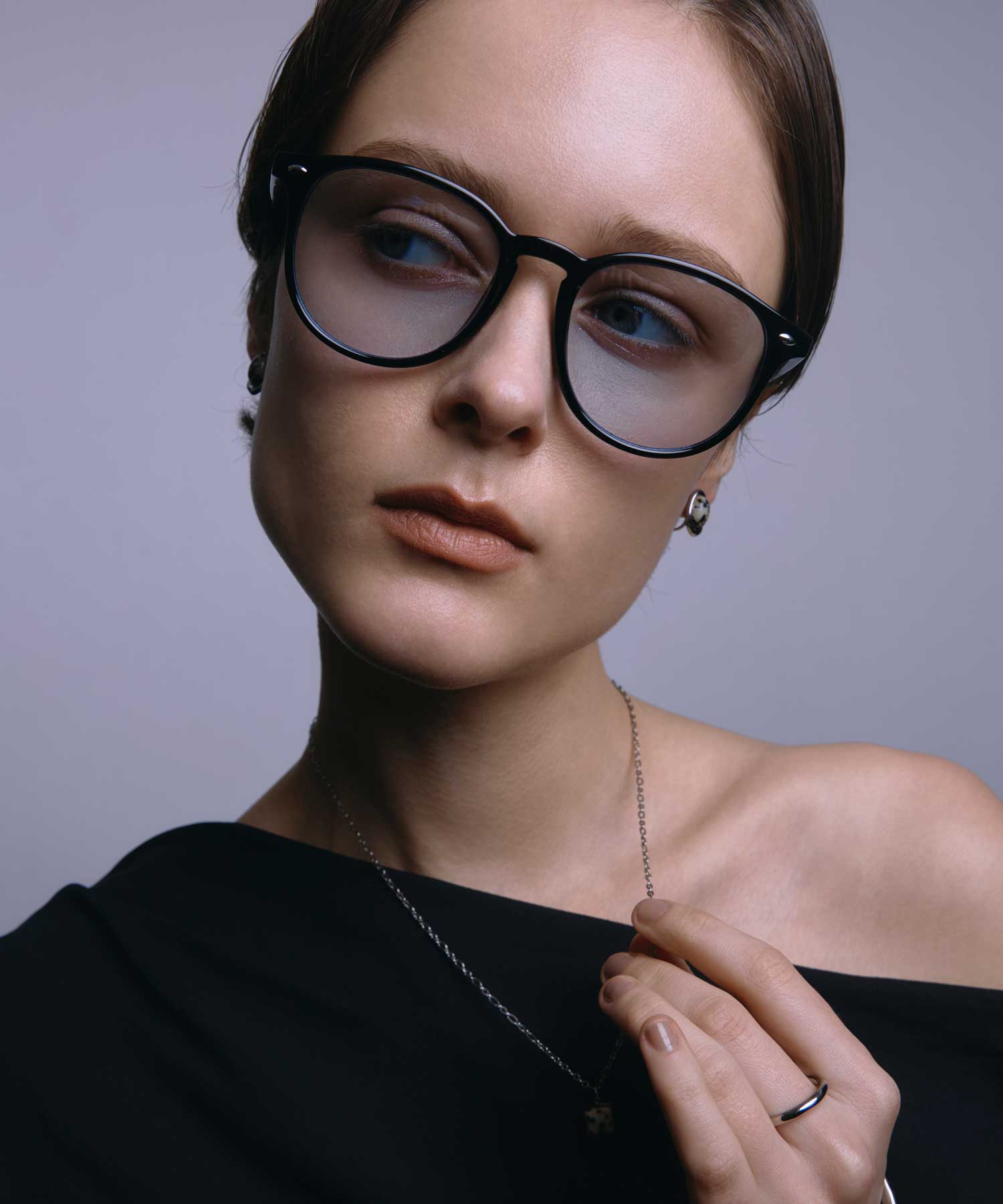 [ブラックxブルー]スリムウェリントン