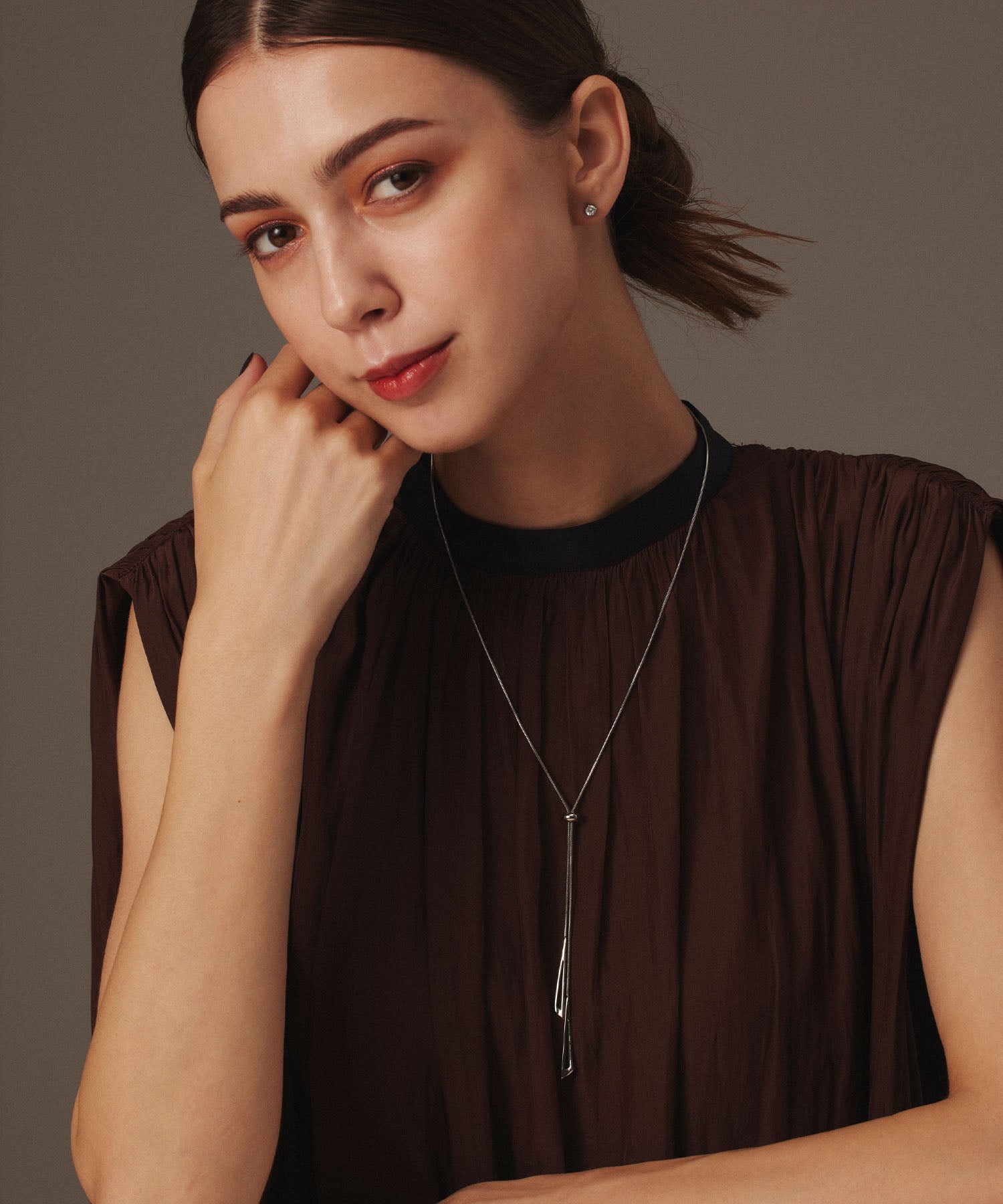 [Silver] Zirconia earrings