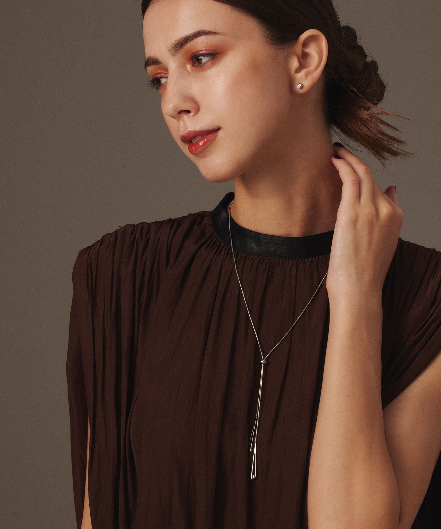[Silver] Zirconia earrings