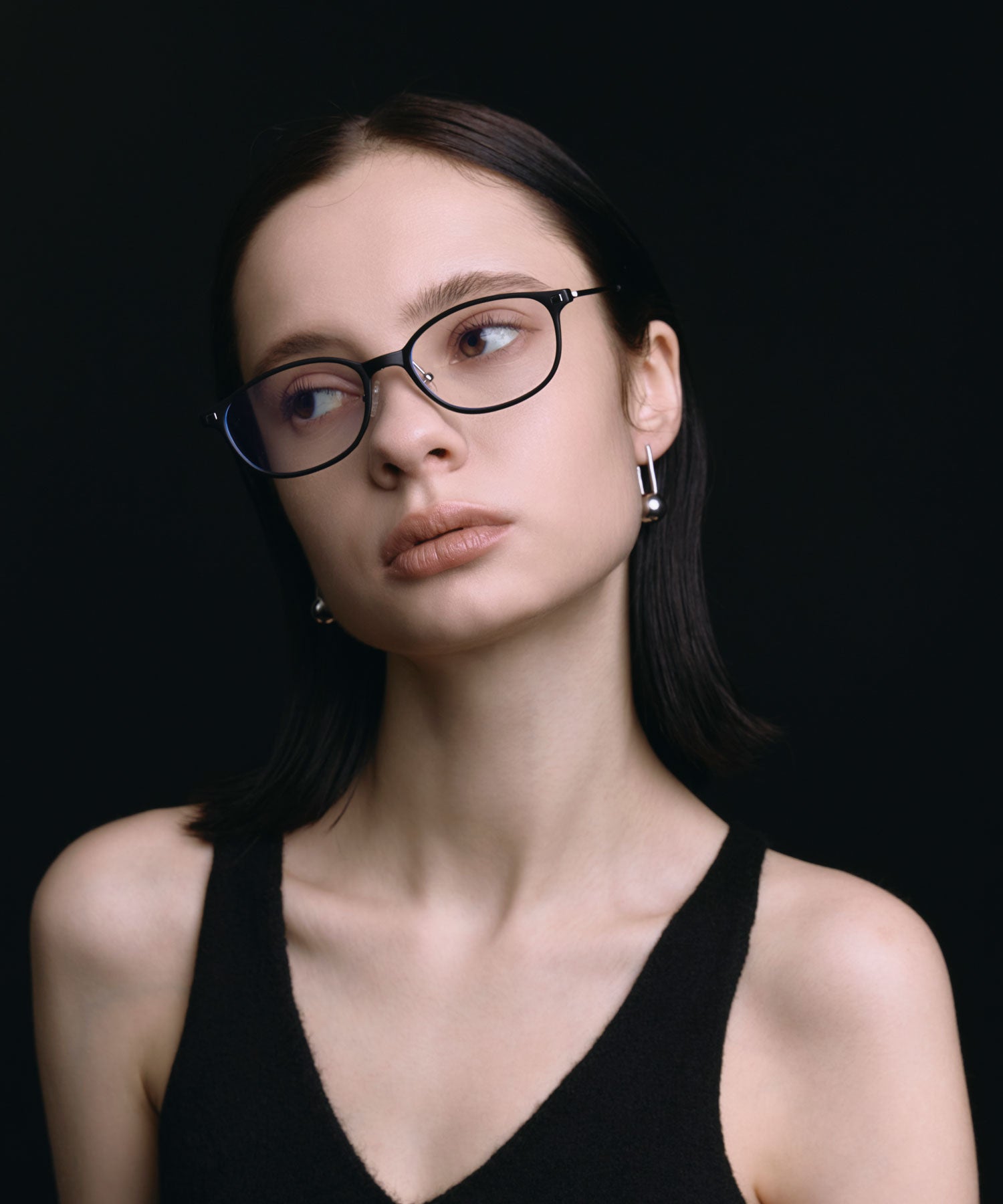 [ブラック]ソフトスクエアウェリントン