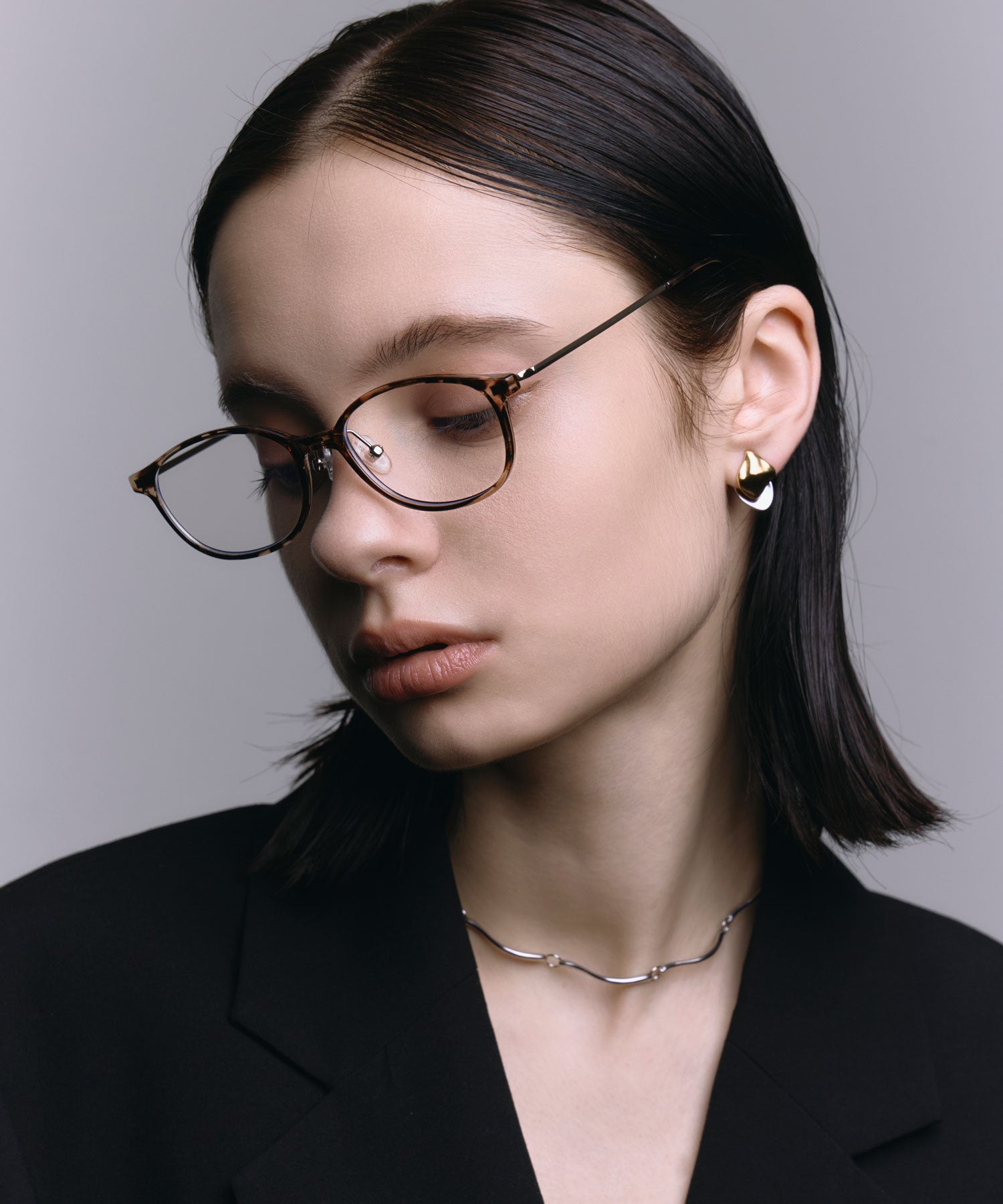 [ブラウン]ソフトスクエアウェリントン