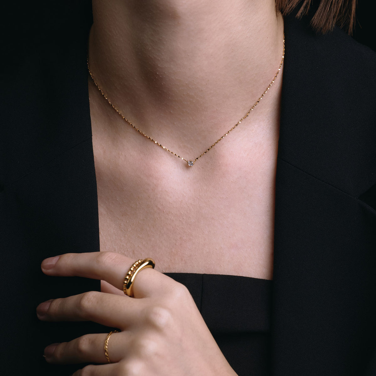 SOLE-ZIRCONIA-CHAIN-NECKLACE- 