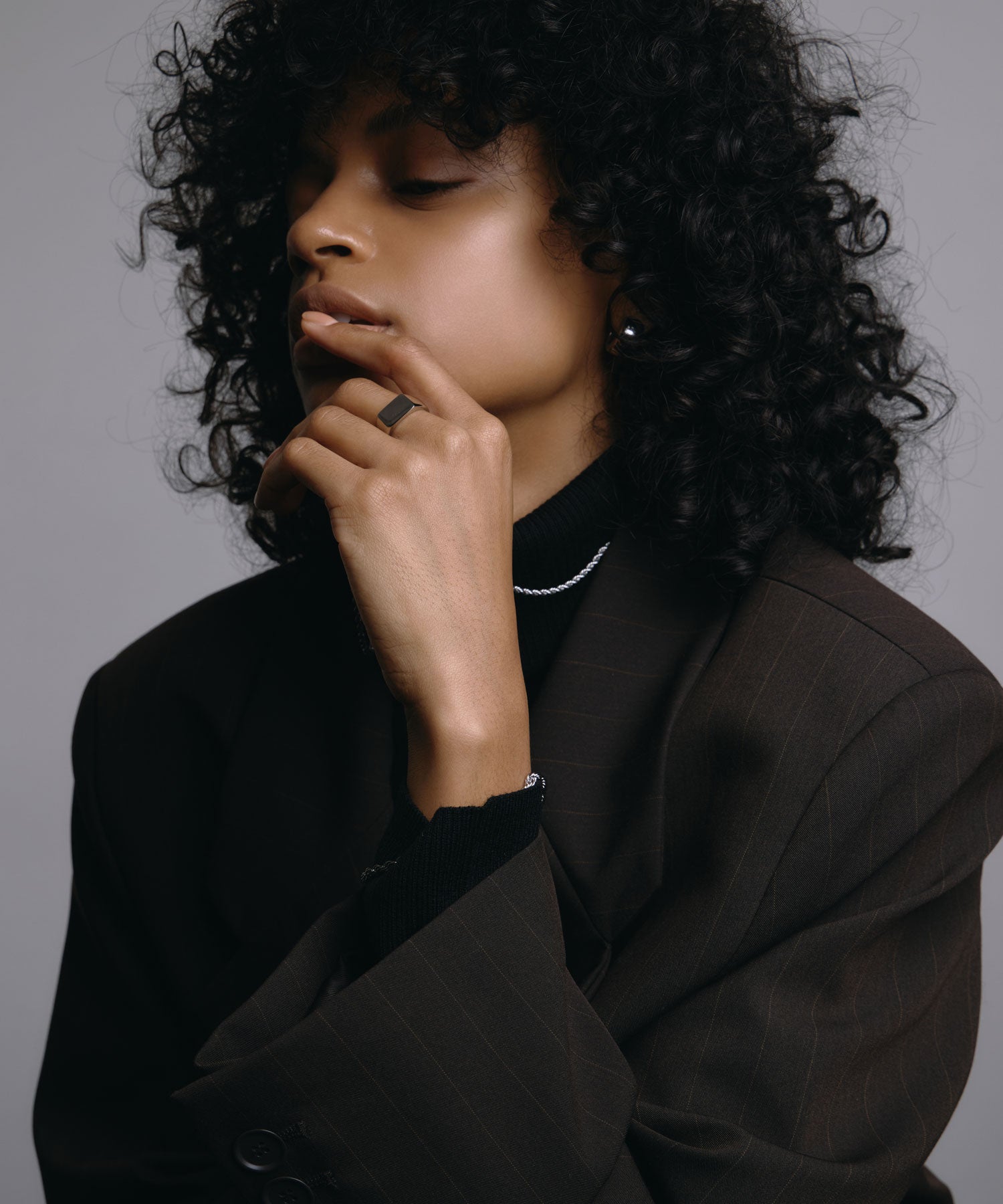 [Silver] Square Ring