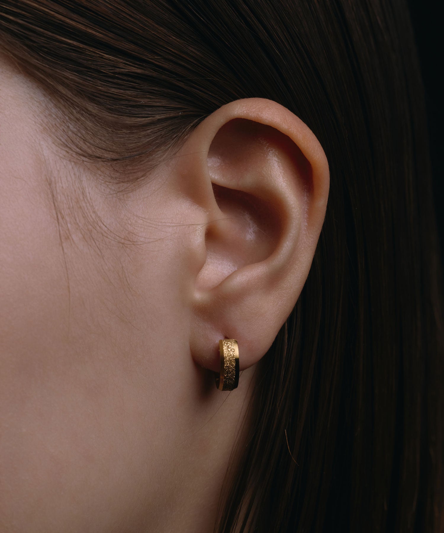 [ゴールド]スターダストフープピアス