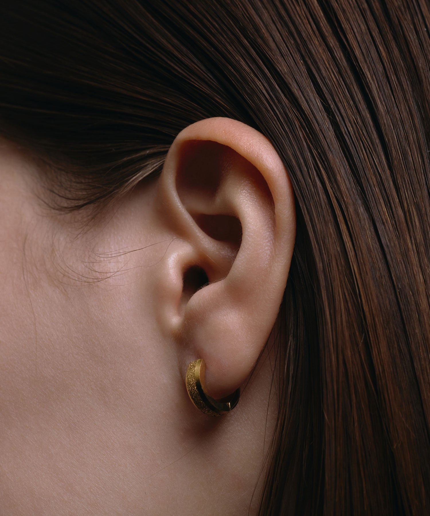 [ゴールド]スターダストフープピアス