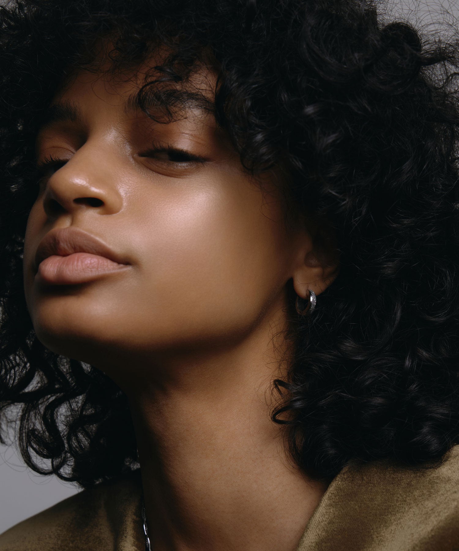 [シルバー]スターダストフープピアス