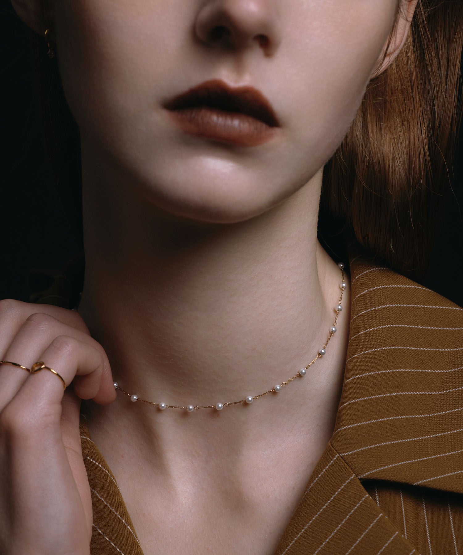 [黄金]站珍珠项链