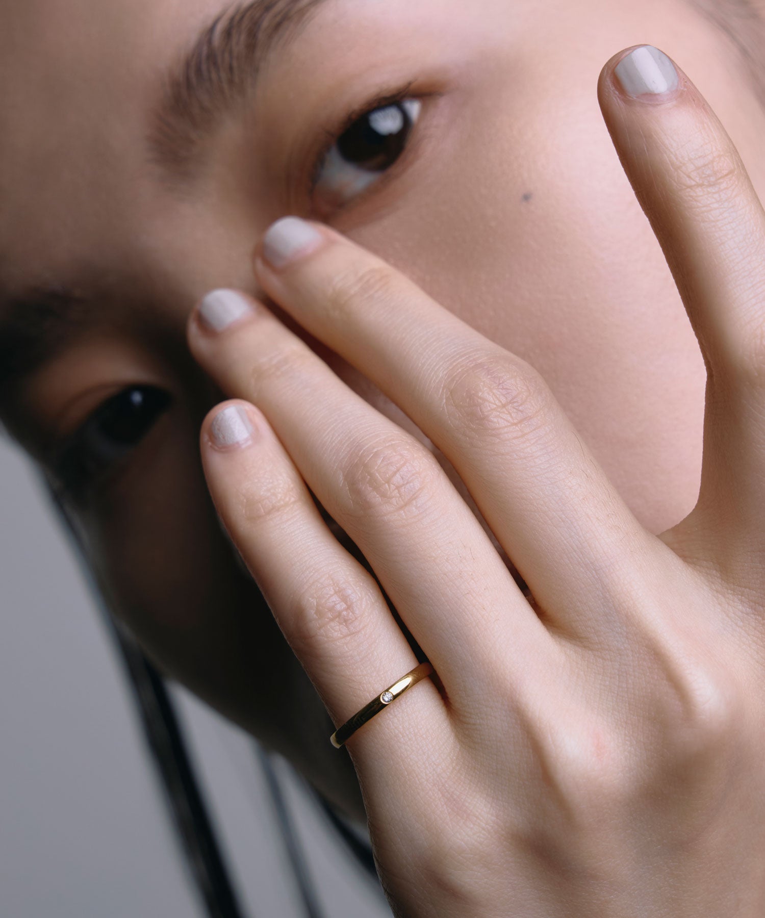 [Gold] Stone Pinky Ring