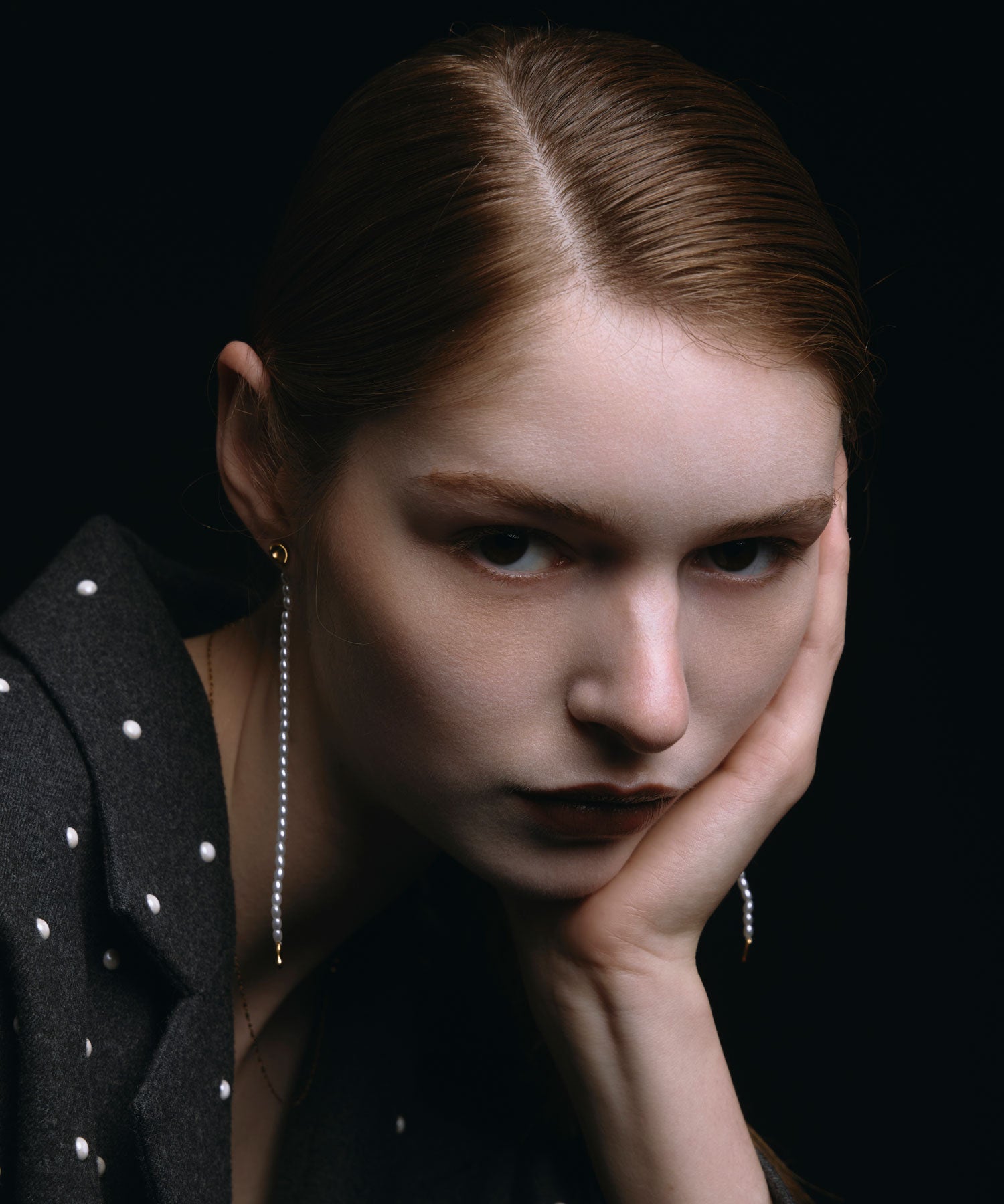 [ゴールド]ストリアラインパールピアス