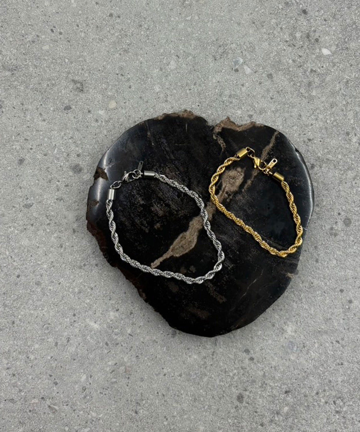 [シルバー]ブレイディドネックレス18cm