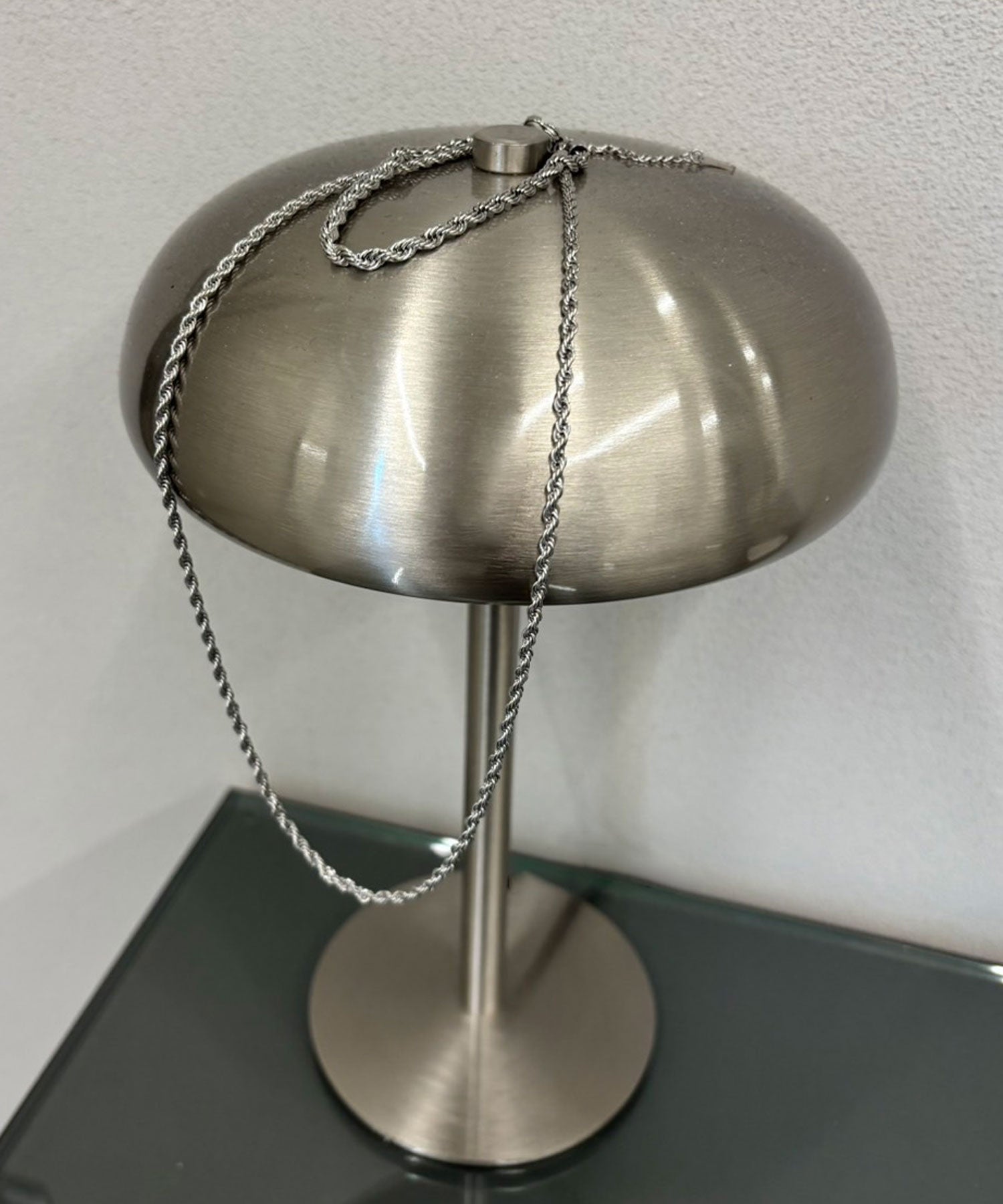 [シルバー]ブレイディドネックレス50cm