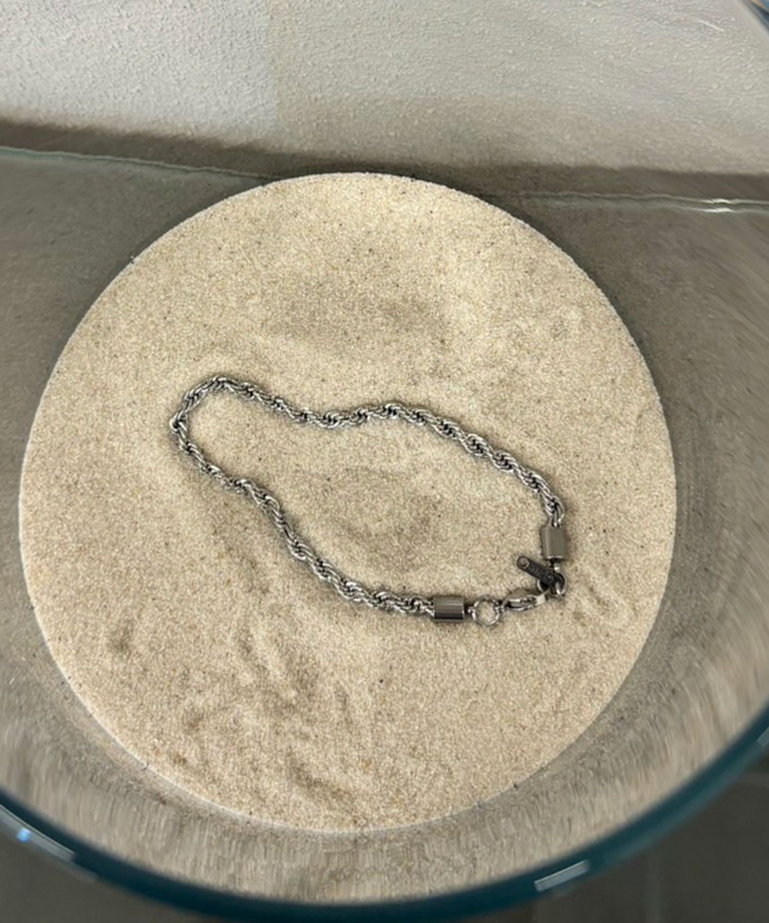 [シルバー]ブレイディドネックレス18cm