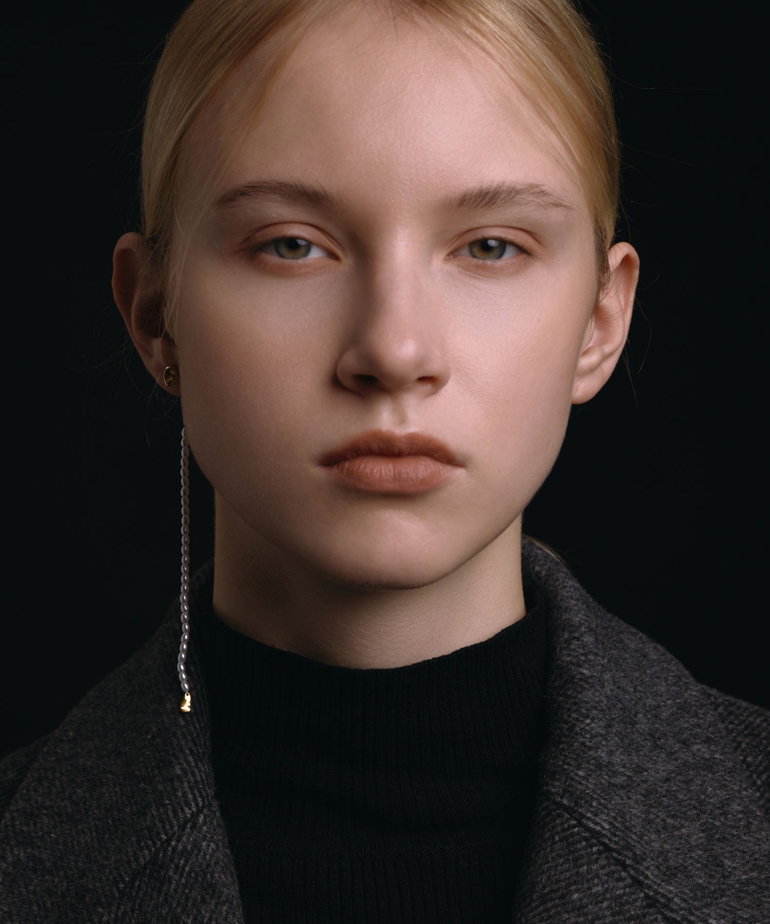 [ゴールド]ストリアラインパールピアス