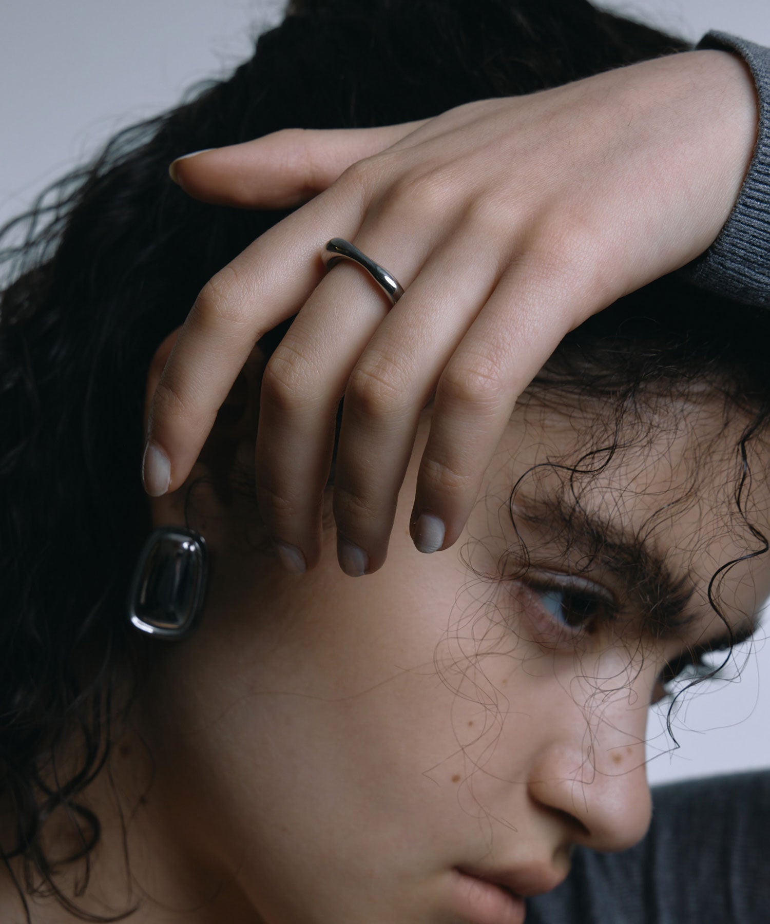 【部分預約販售（預計5月中旬出貨）】[銀色]三角戒指