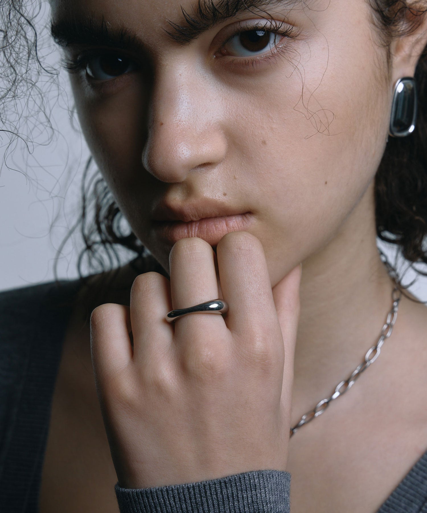 【部分預約販售（預計5月中旬出貨）】[銀色]三角戒指