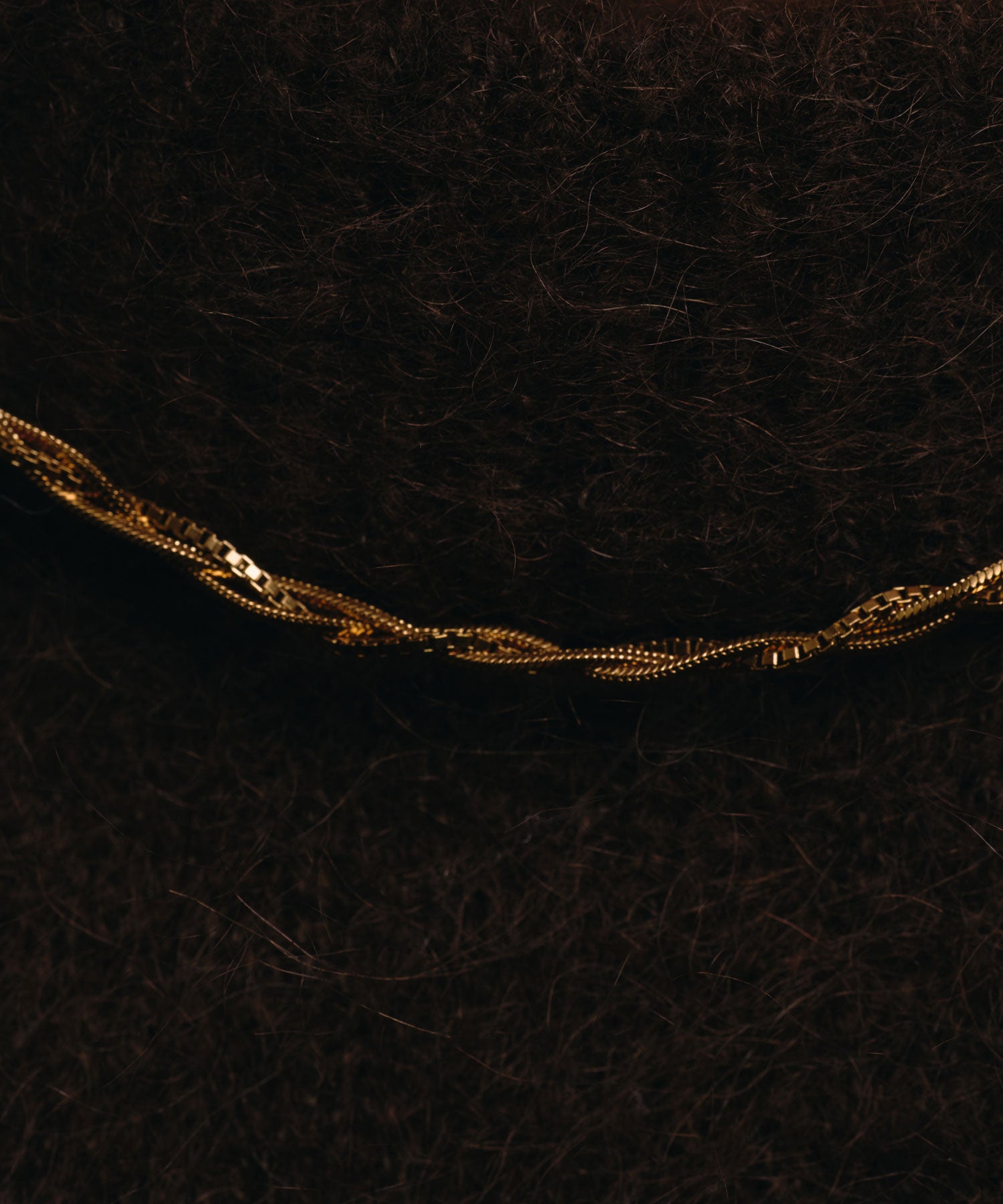 [ゴールド]トリプルブレイドネックレス