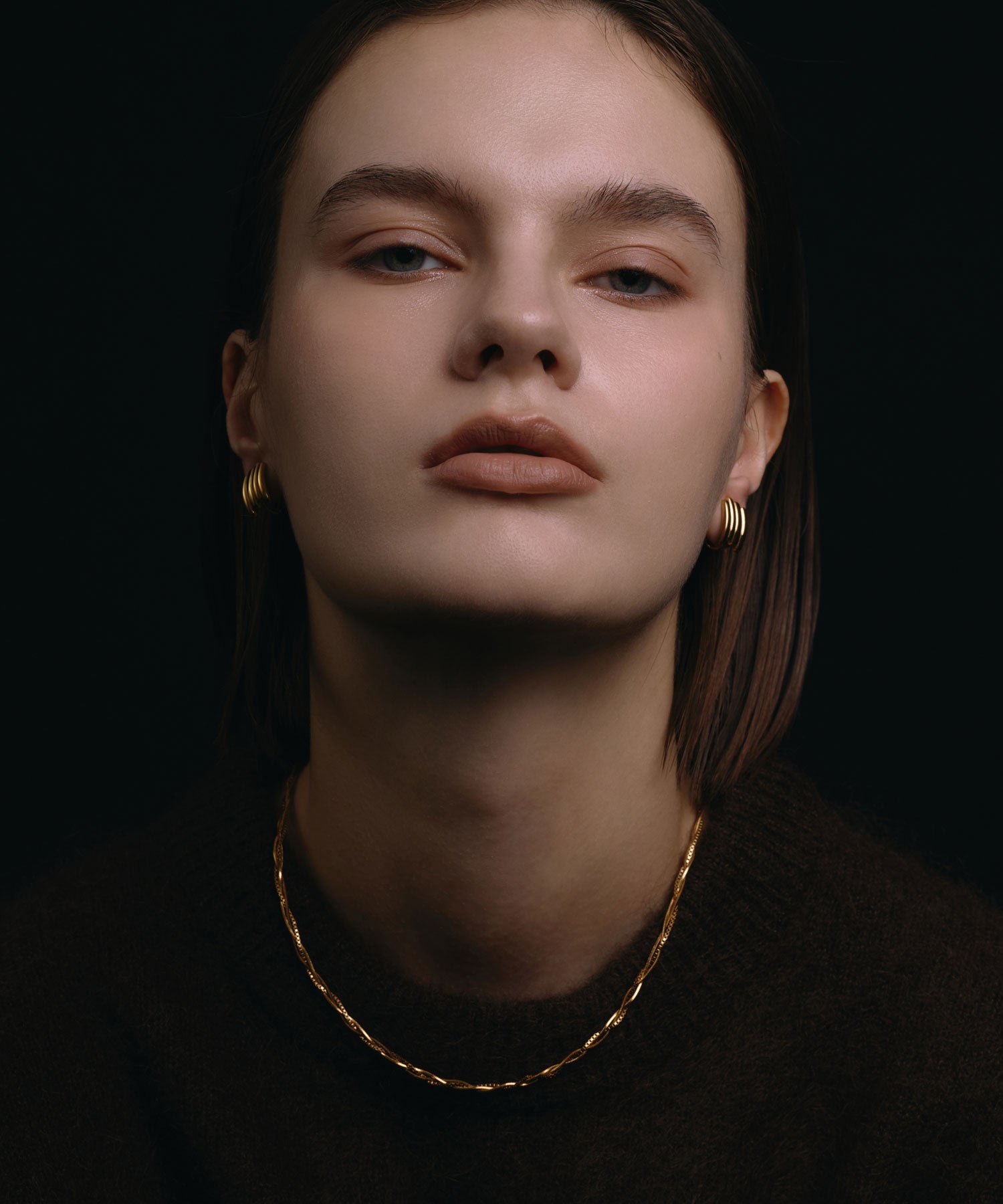 [ゴールド]トリプルブレイドネックレス