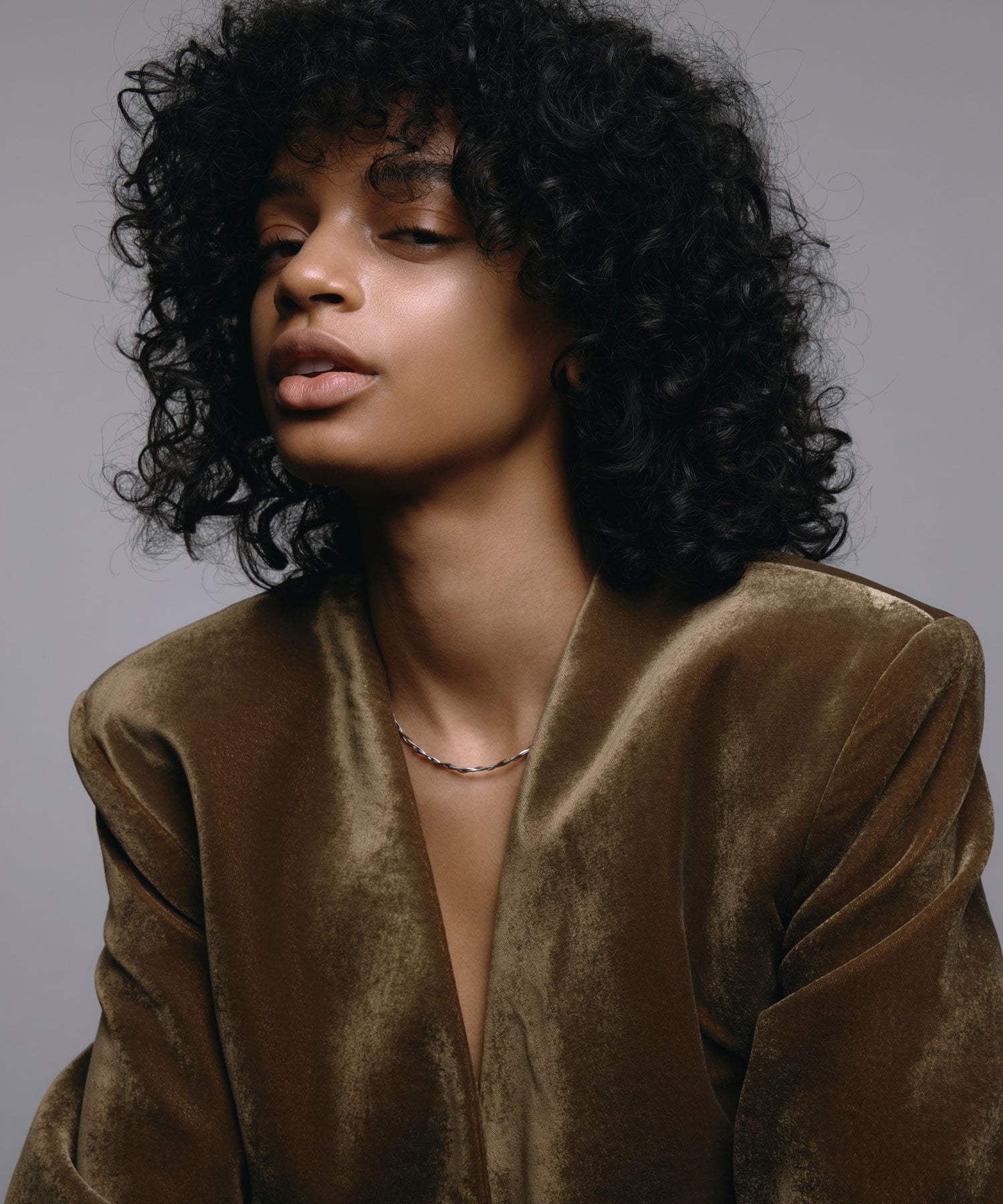 [シルバー]トリプルブレイドネックレス