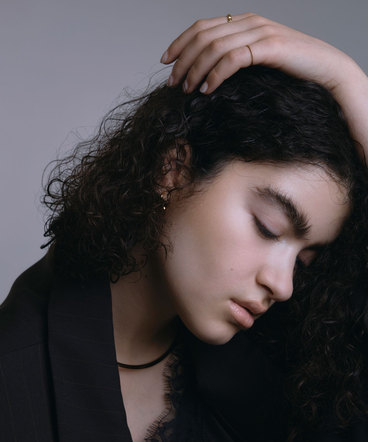 [ゴールド]ツイストピンキーリング