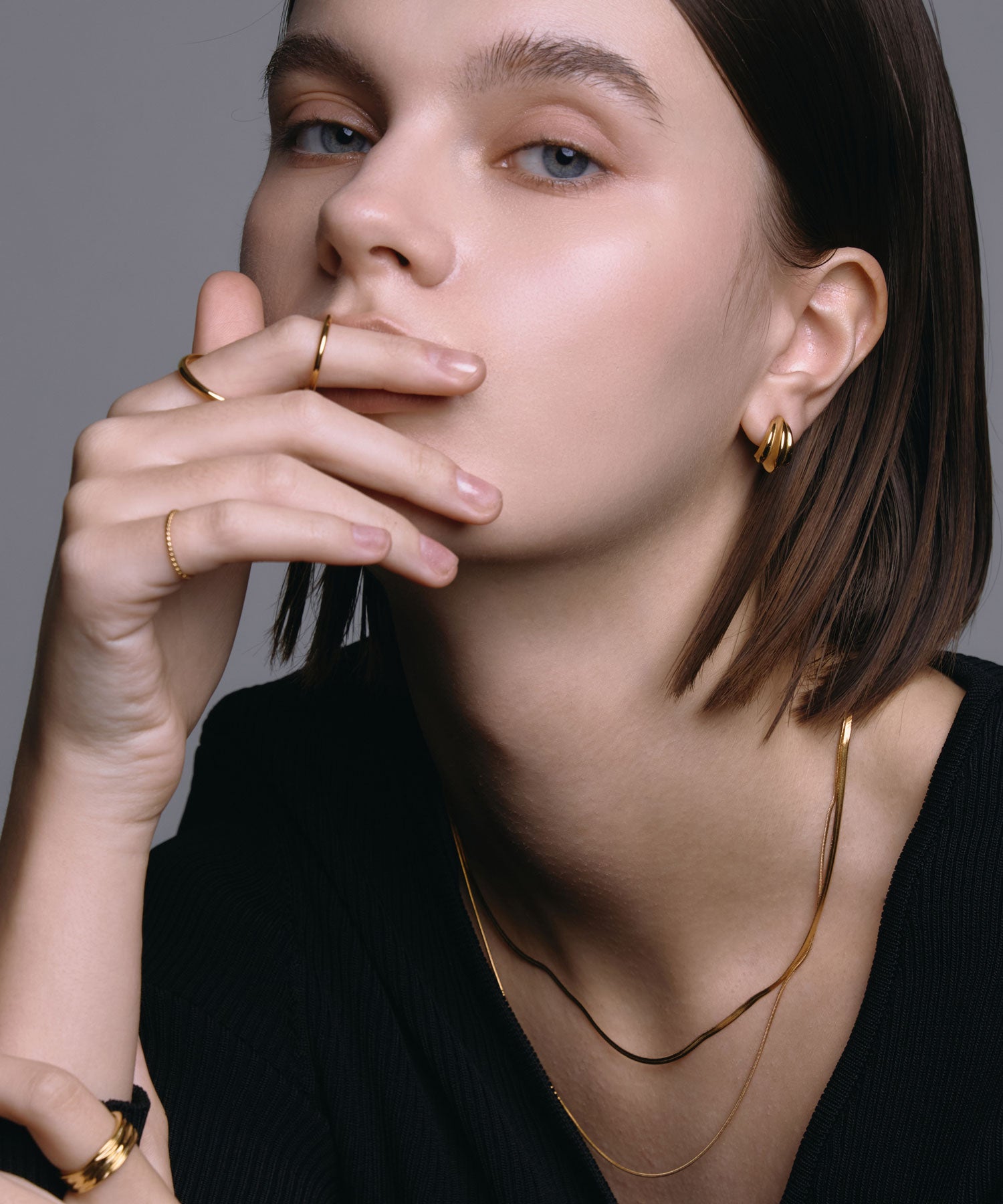 [Gold] Wave Earrings