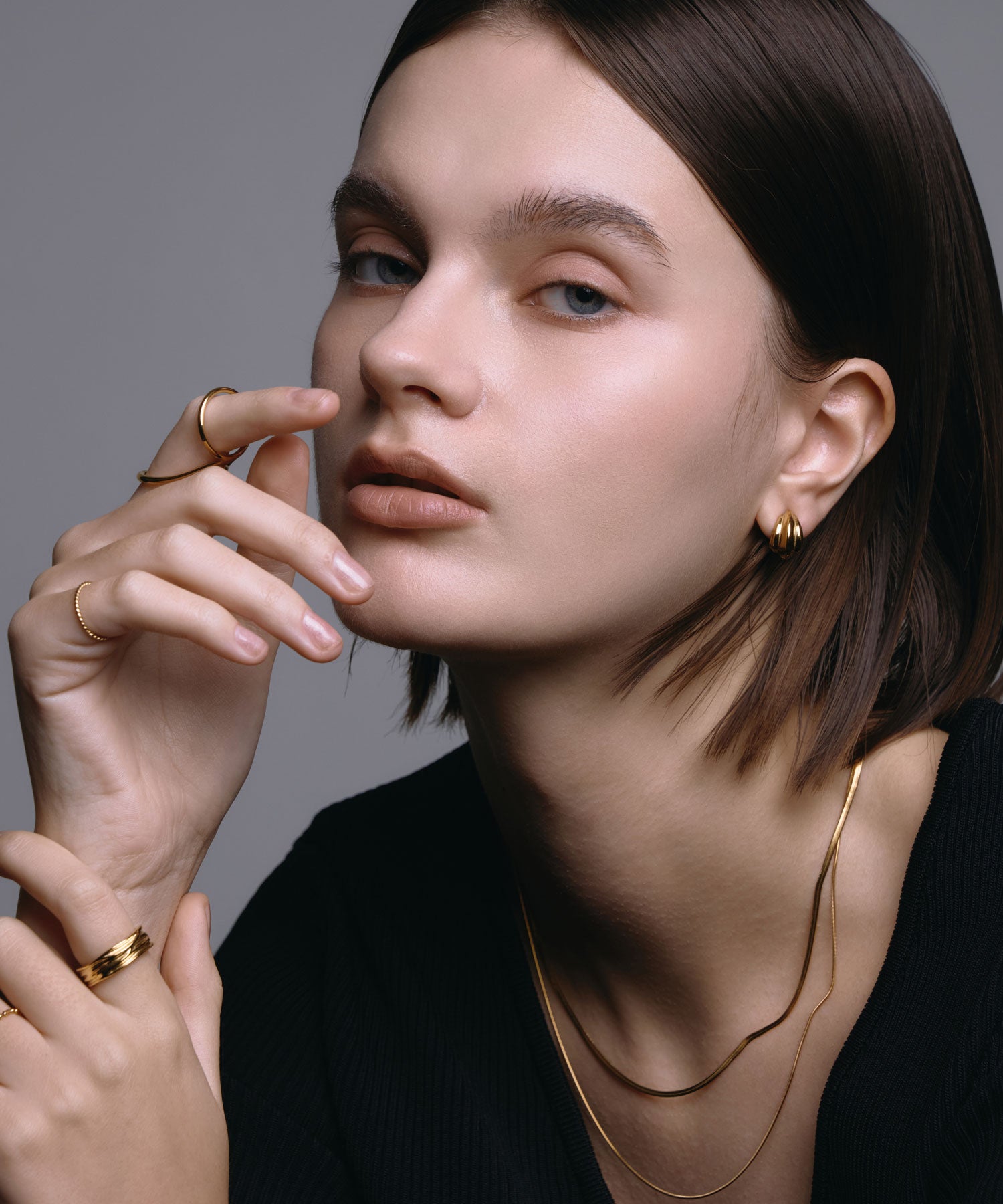 [Gold] Wave Earrings