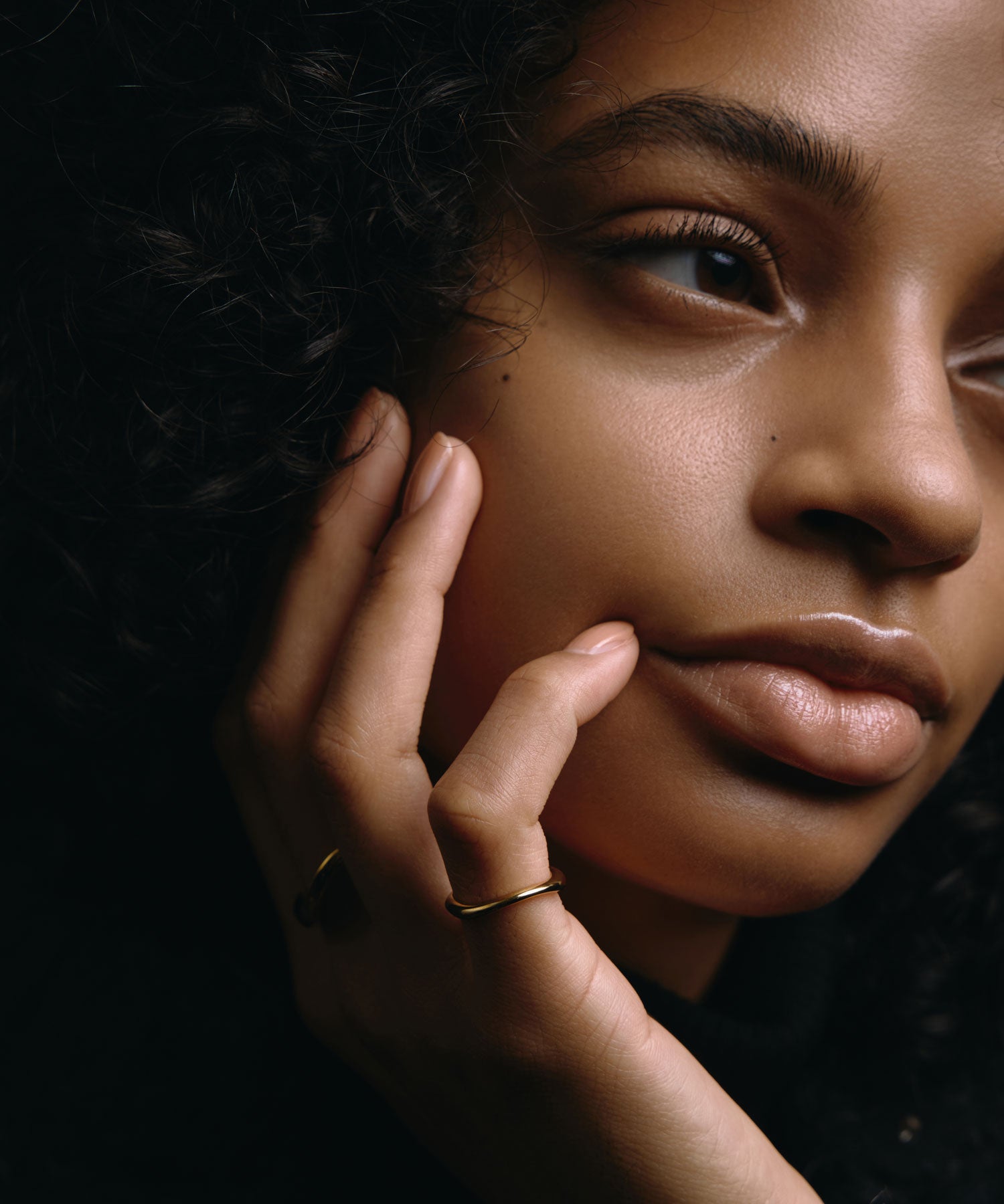 【予約販売(2月中～下旬発送予定)】[ゴールド]ウェーブピンキーリング