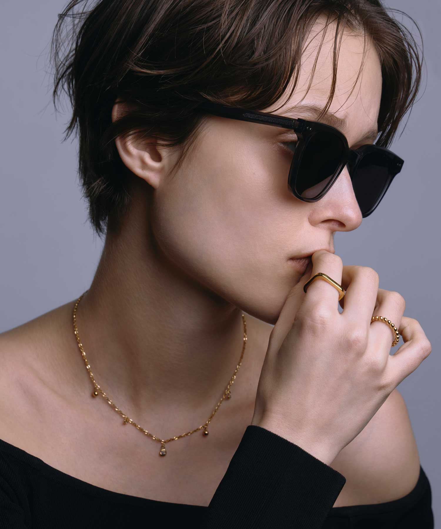 【灰色】惠靈頓醋酸纖維鏡框