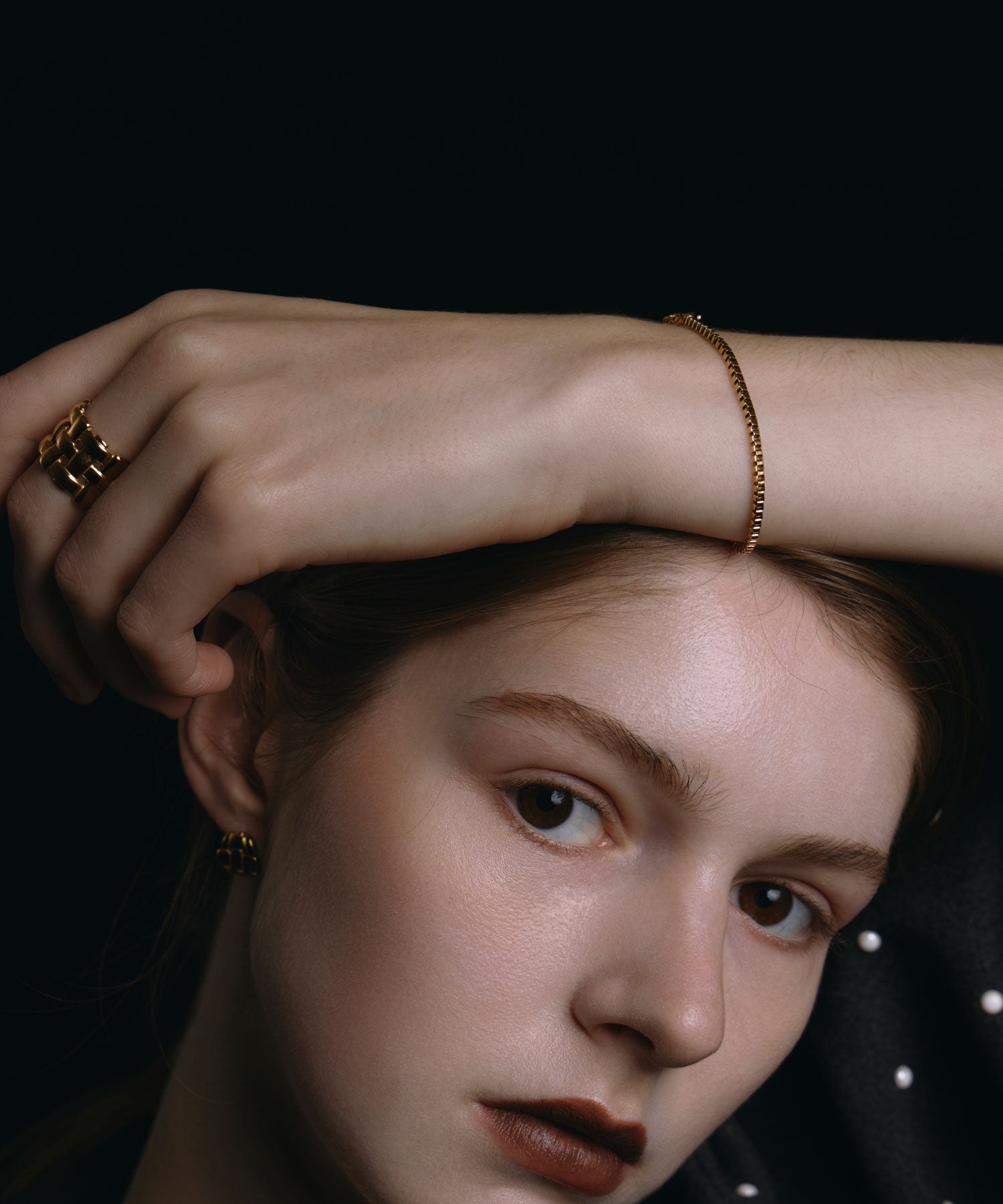 [ゴールド]ワイドメッシュリング