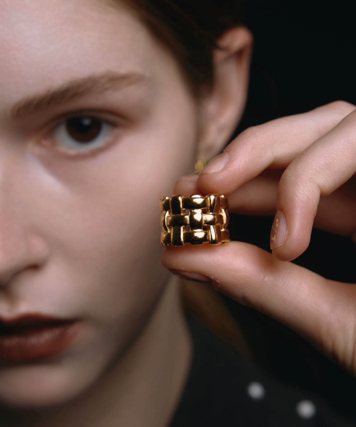 [ゴールド]ワイドメッシュリング