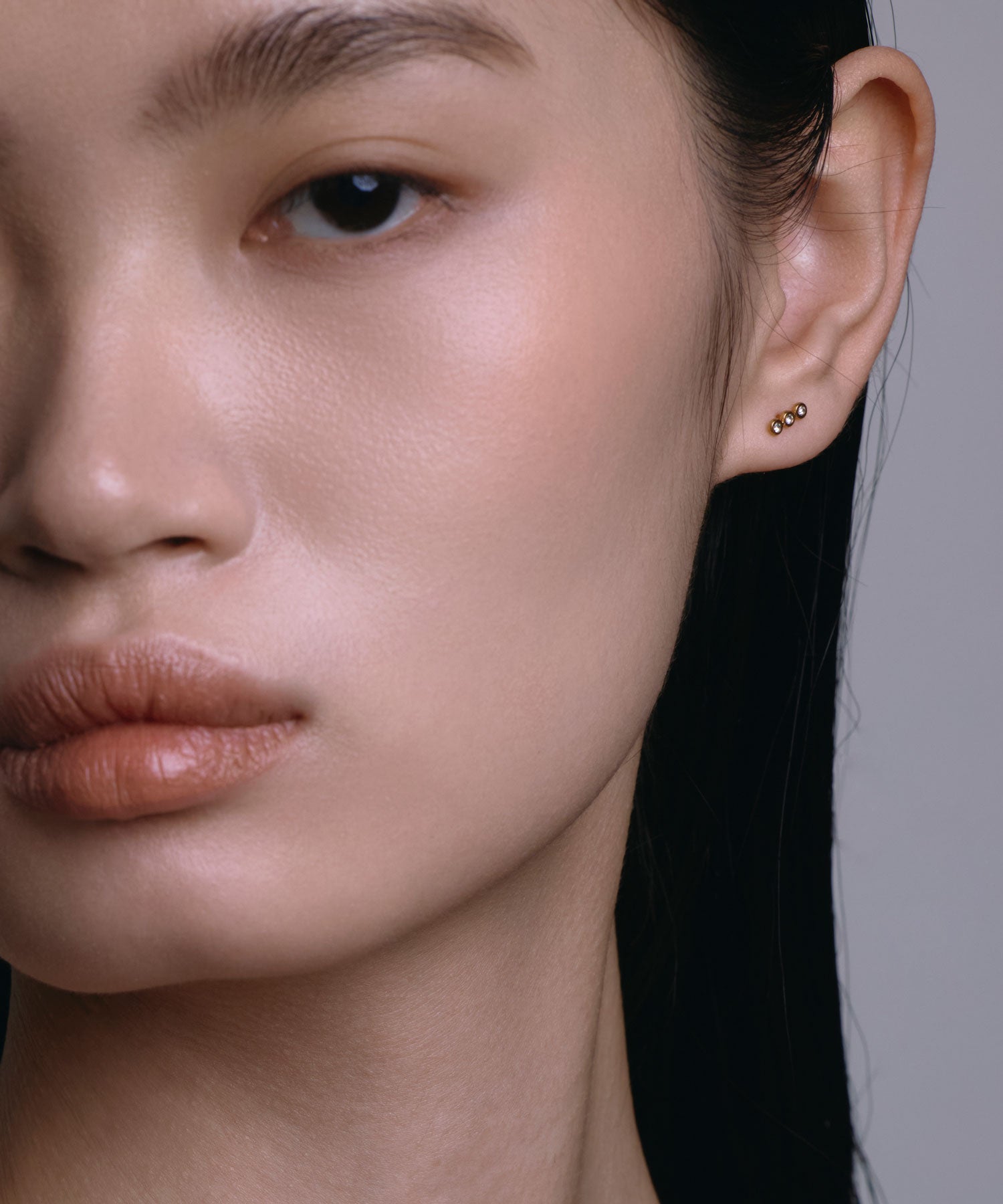 ゴールド]ジルコニアオーブピアス