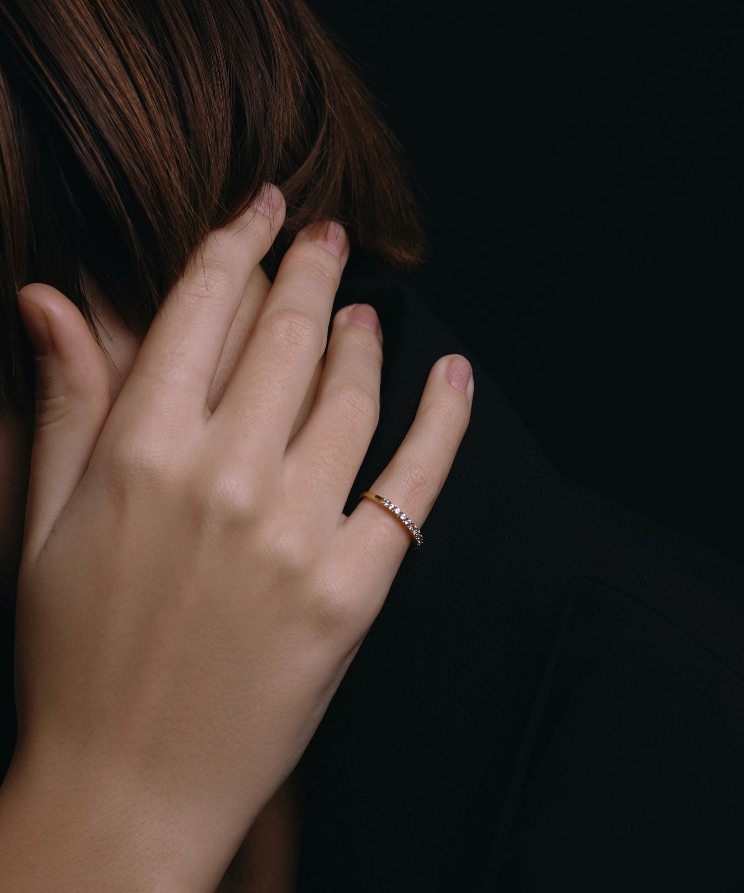 [ゴールド]ジルコニアピンキーリング