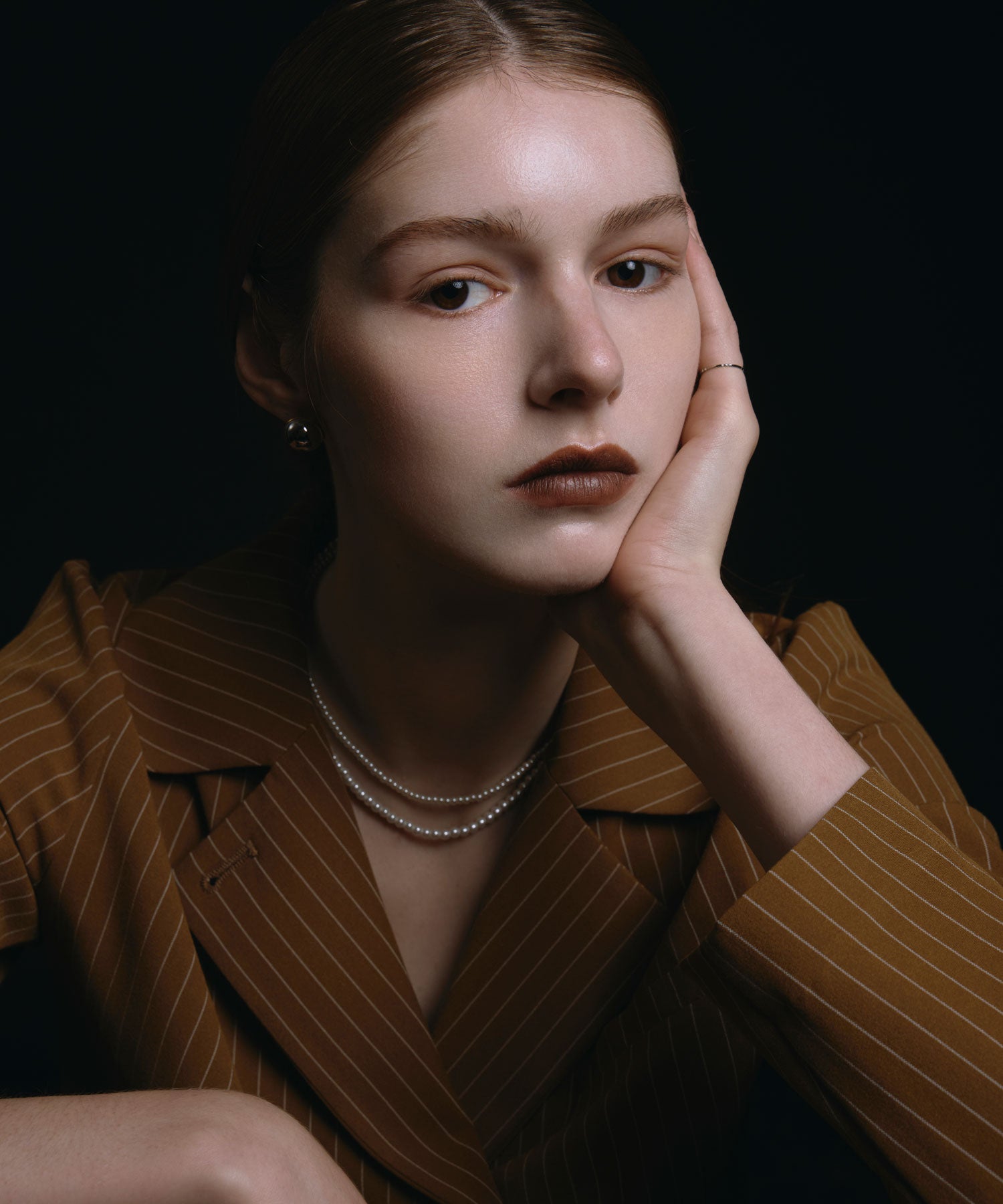 【予約販売(2月中旬発送予定)】[シルバー]ベーシックミディアムパールネックレス37cm