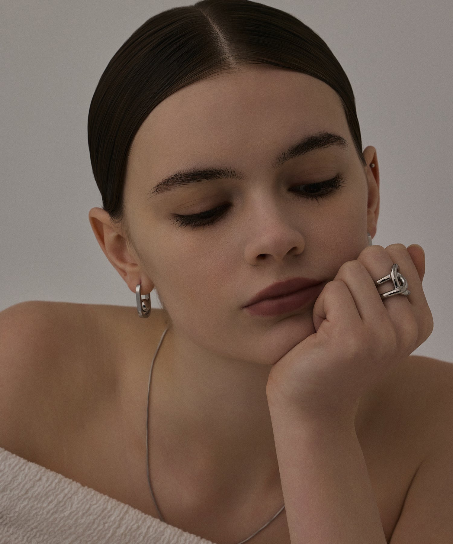 [シルバー]ビッグクロスリング