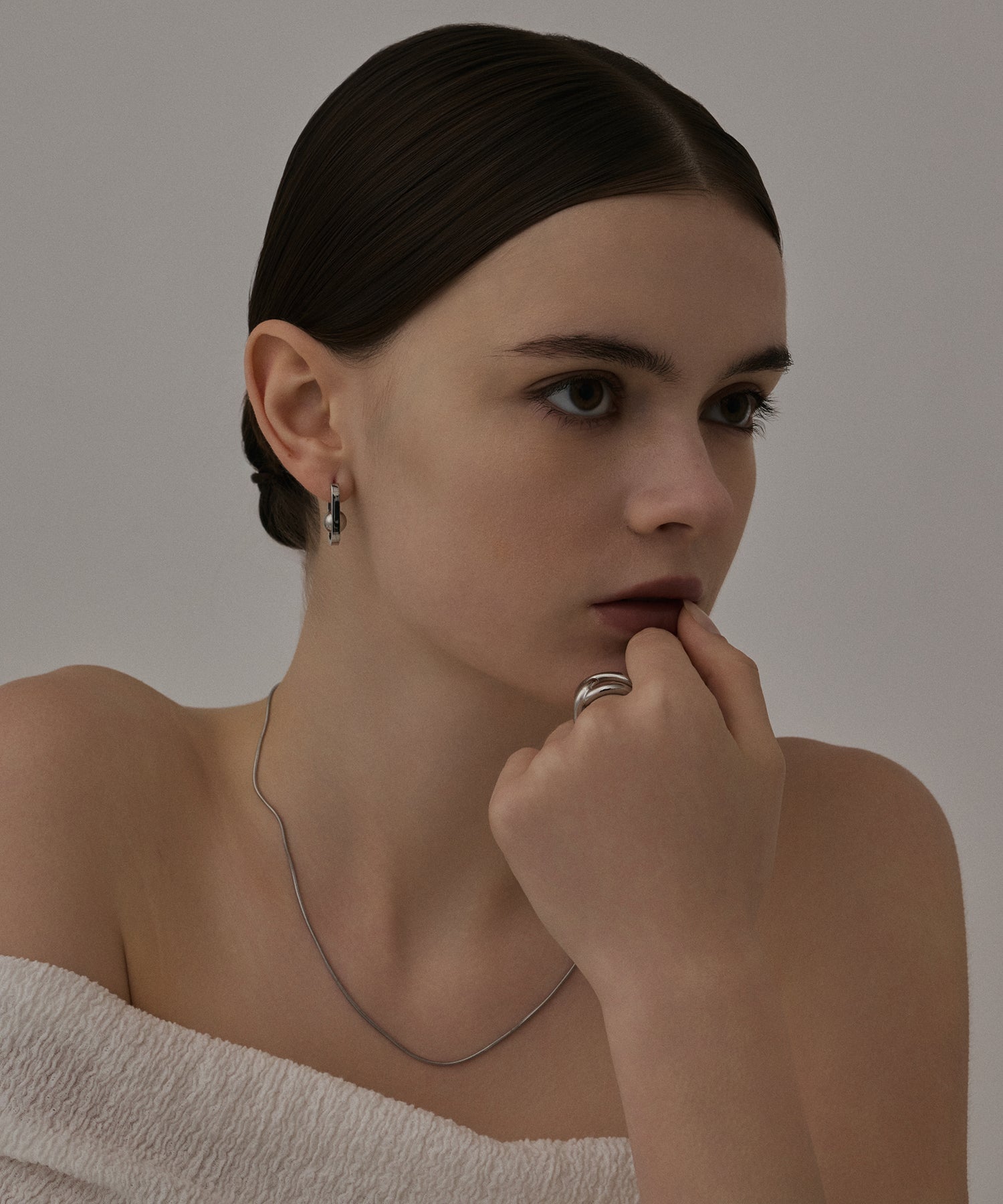 [シルバー]ビッグクロスリング