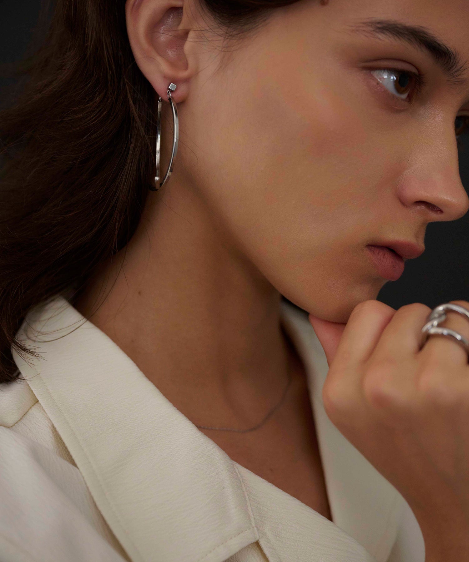 [シルバー]ビッグクロスリング