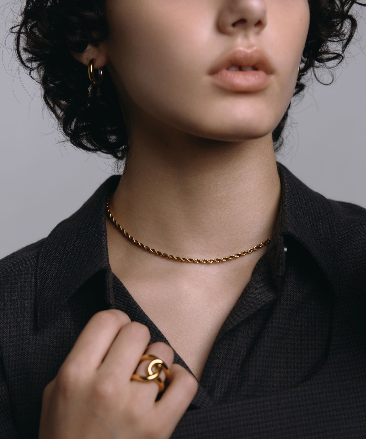 [Gold] Braided Necklace