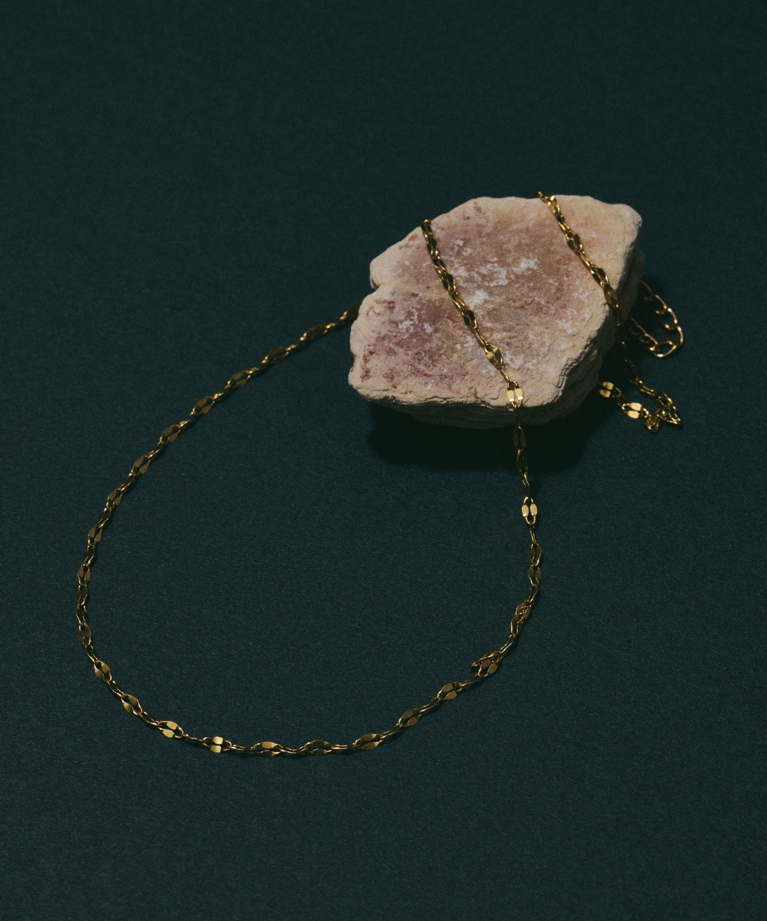 ゴールド]ダブルチェーンネックレス