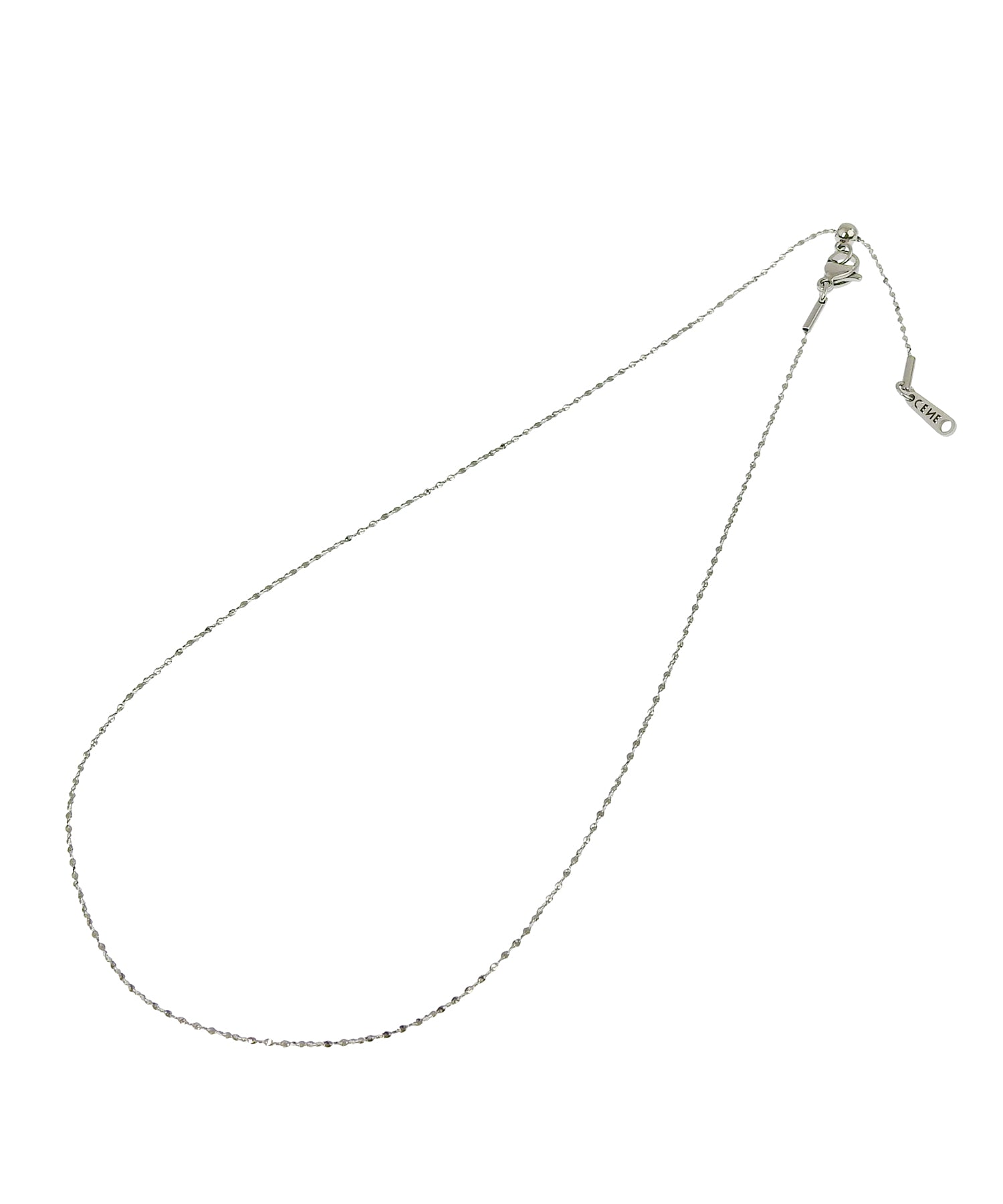 シルバー]リーフスライドチェーンネックレス