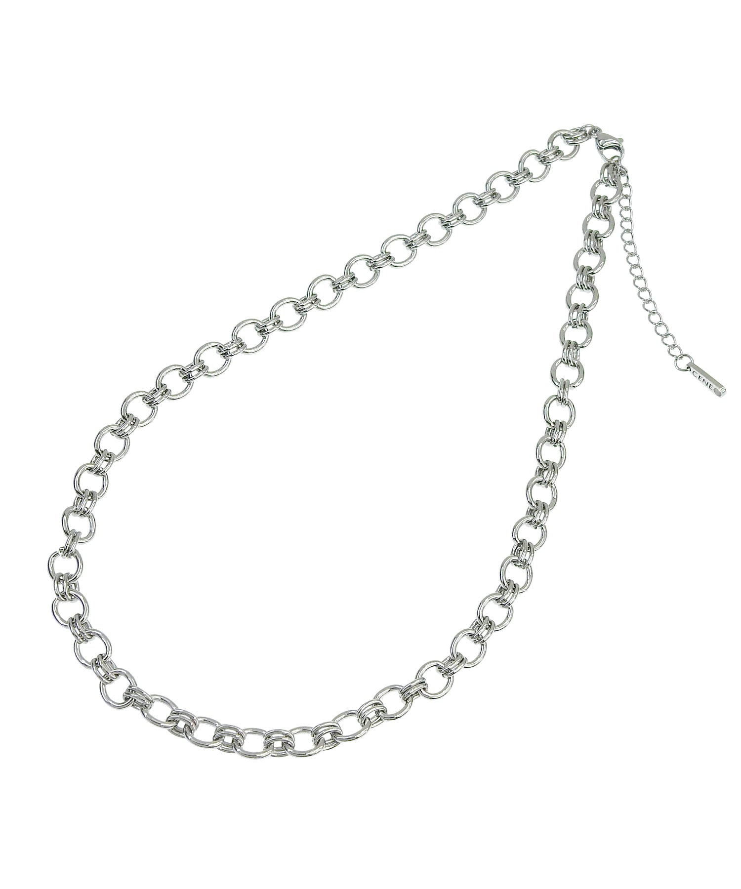 [シルバー]ラウンドチェーンネックレス