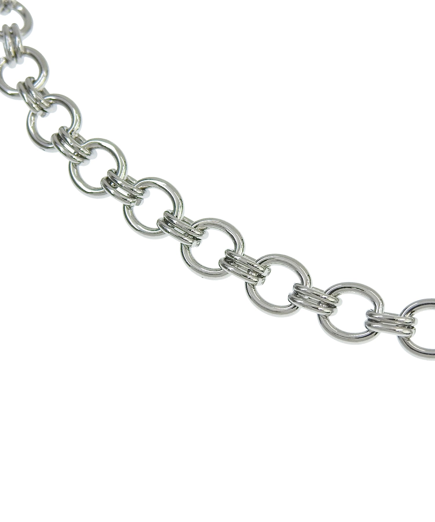 [シルバー]ラウンドチェーンネックレス