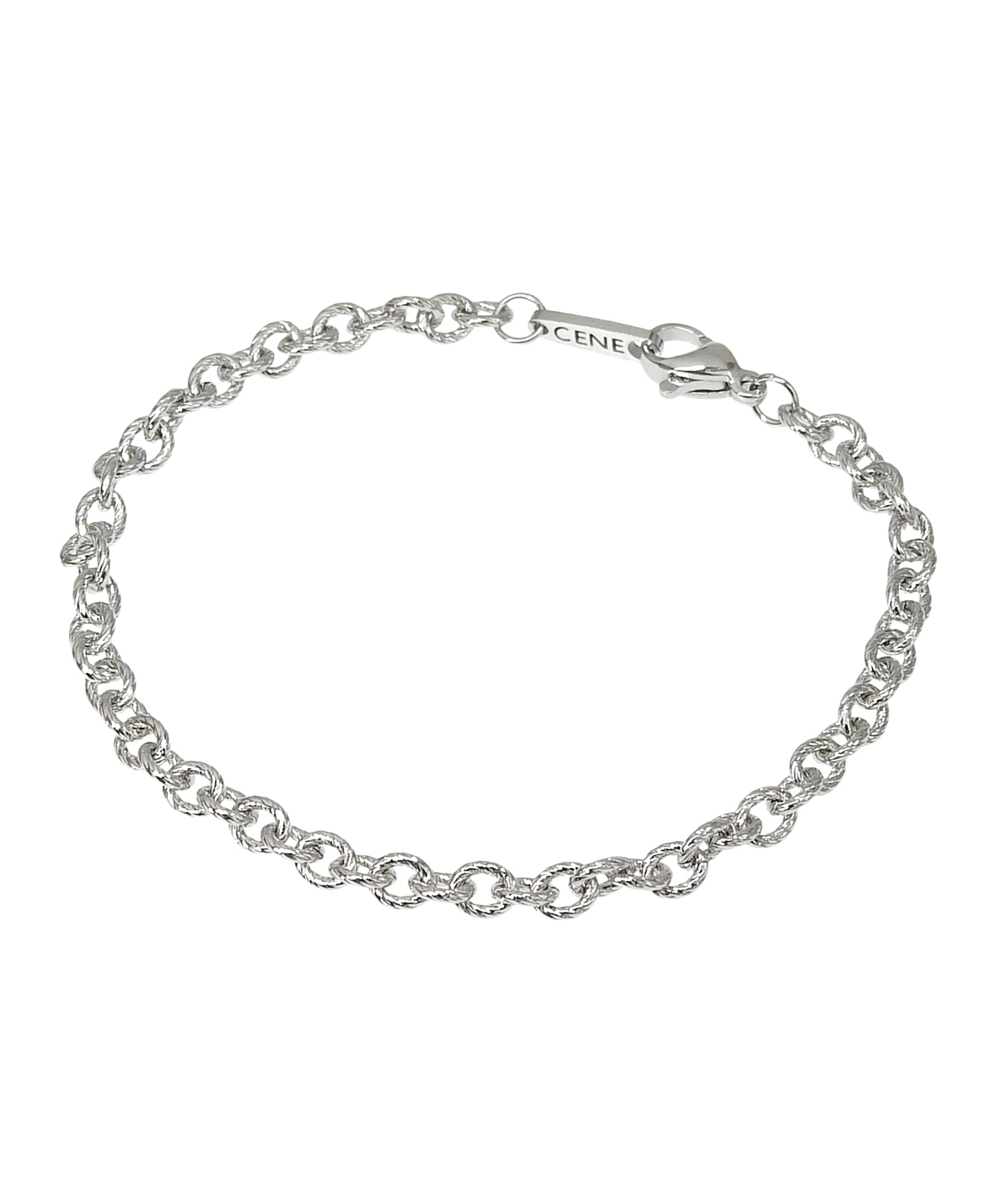 シルバー]トルクチェーンブレスレット