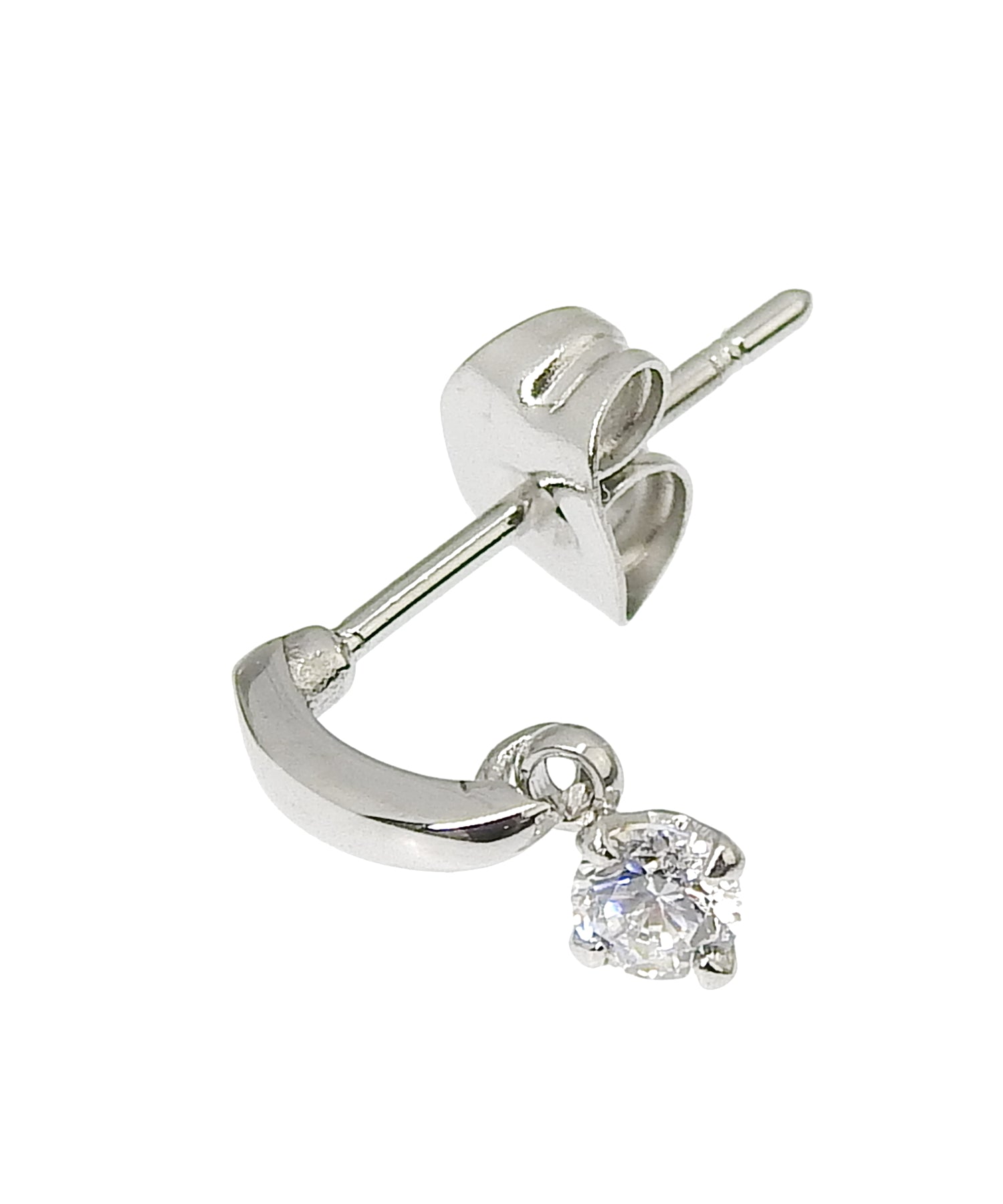 [Silver] Zirconia Drop Earrings