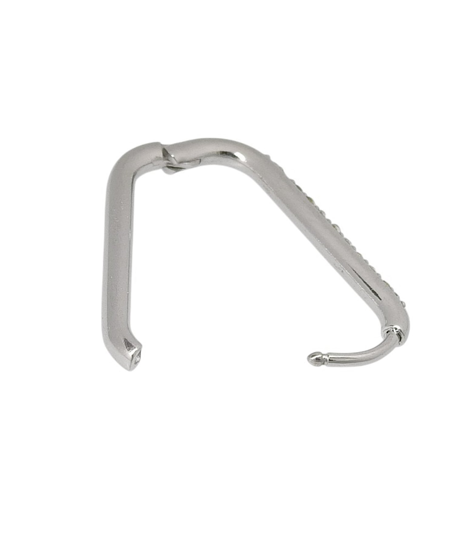 [银色]氧化锆U形耳环