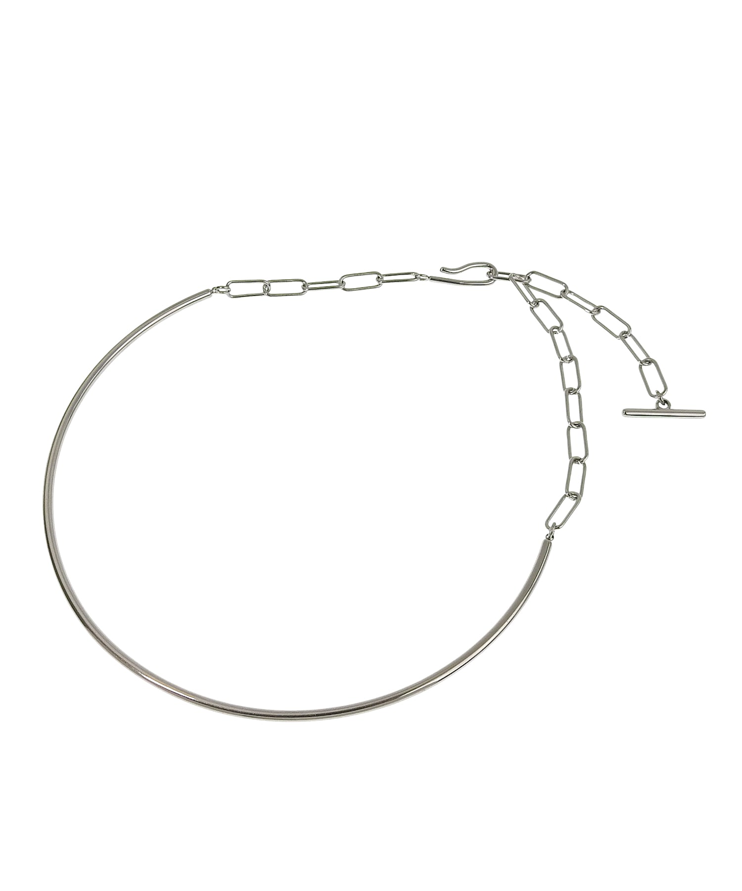[Silver] 2way choker necklace